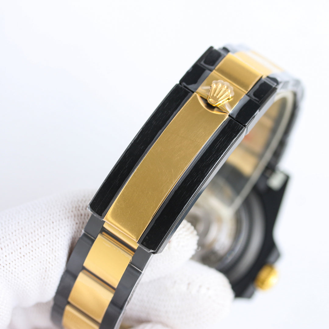 Rolex Blaken Submariner 40mm Black Gold Blue Dial