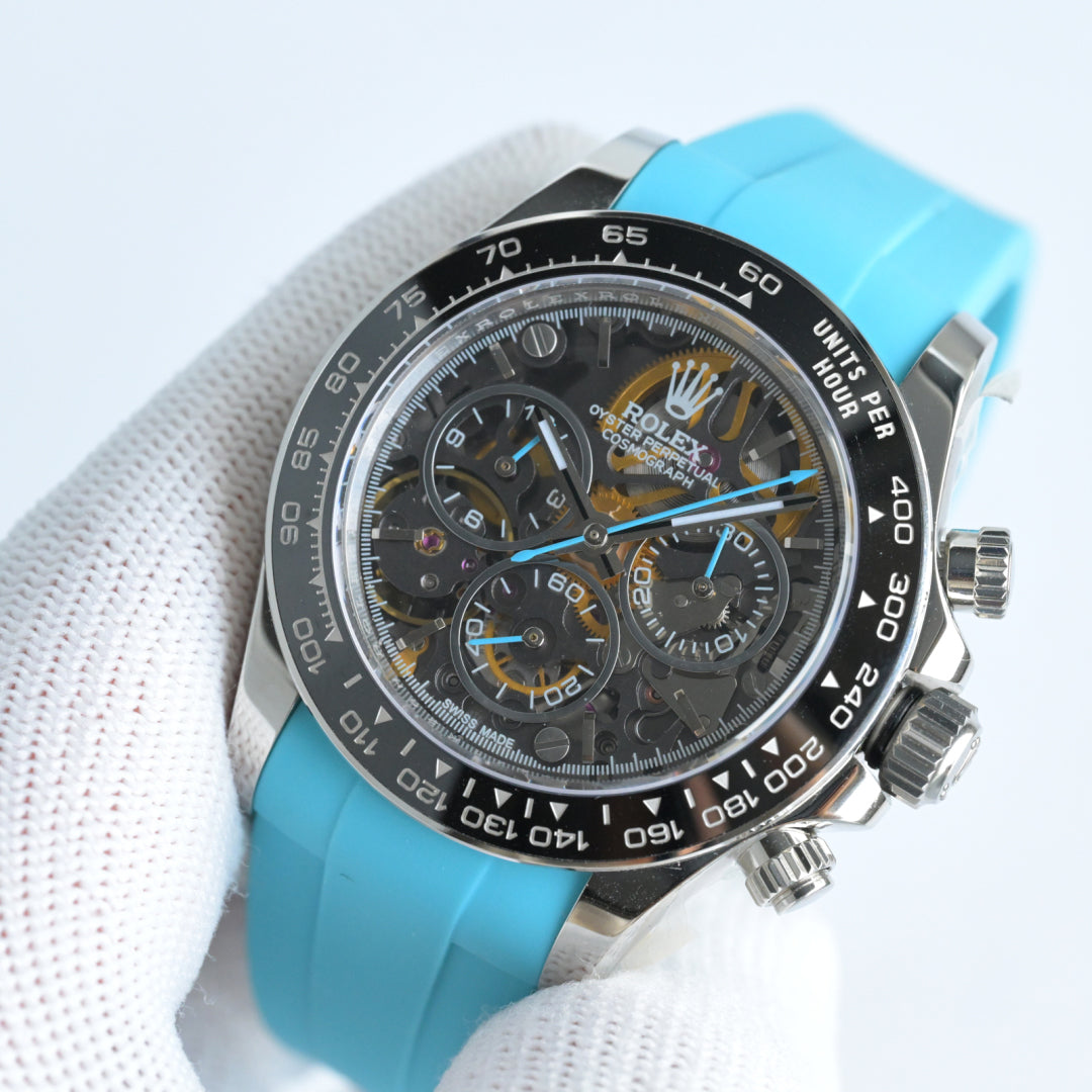Rolex Skeleton Daytona 40mm Black Blue