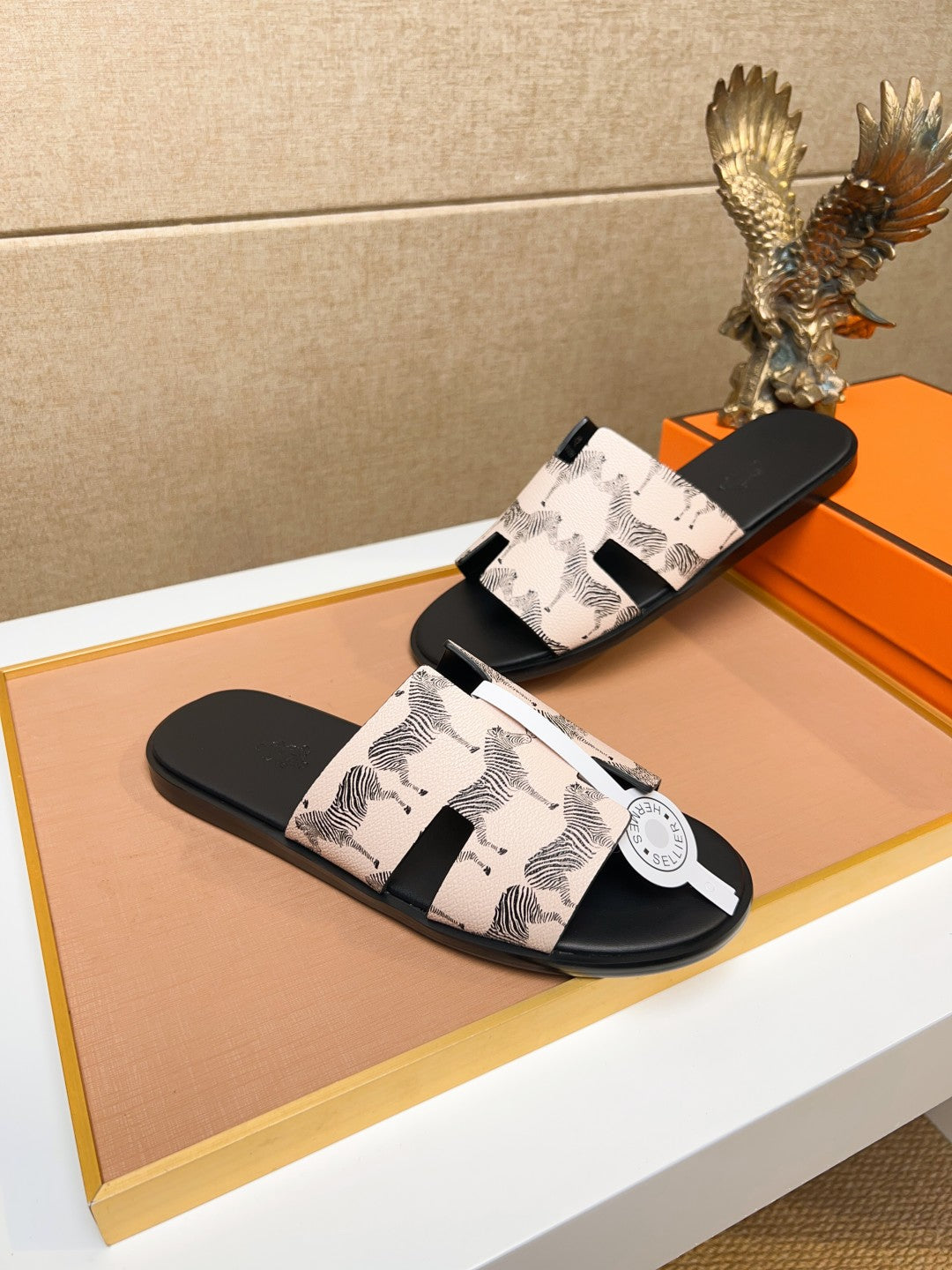 HM Men's Izmir Slide Light Pink Cowhide 743937