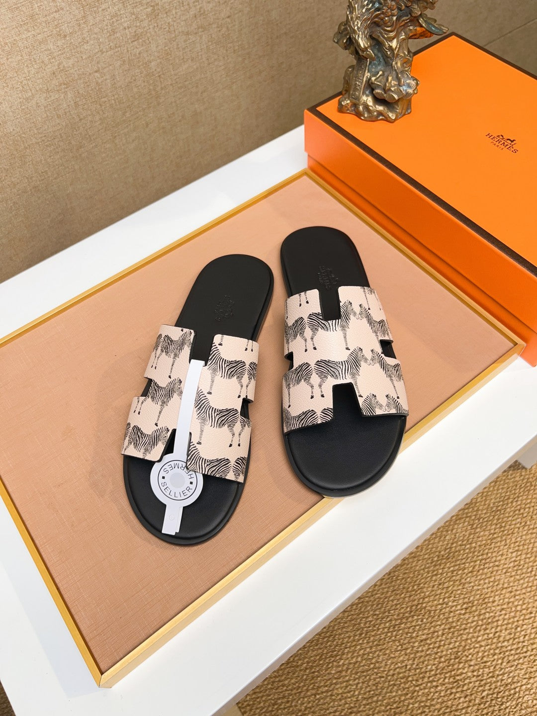 HM Men's Izmir Slide Light Pink Cowhide 743937