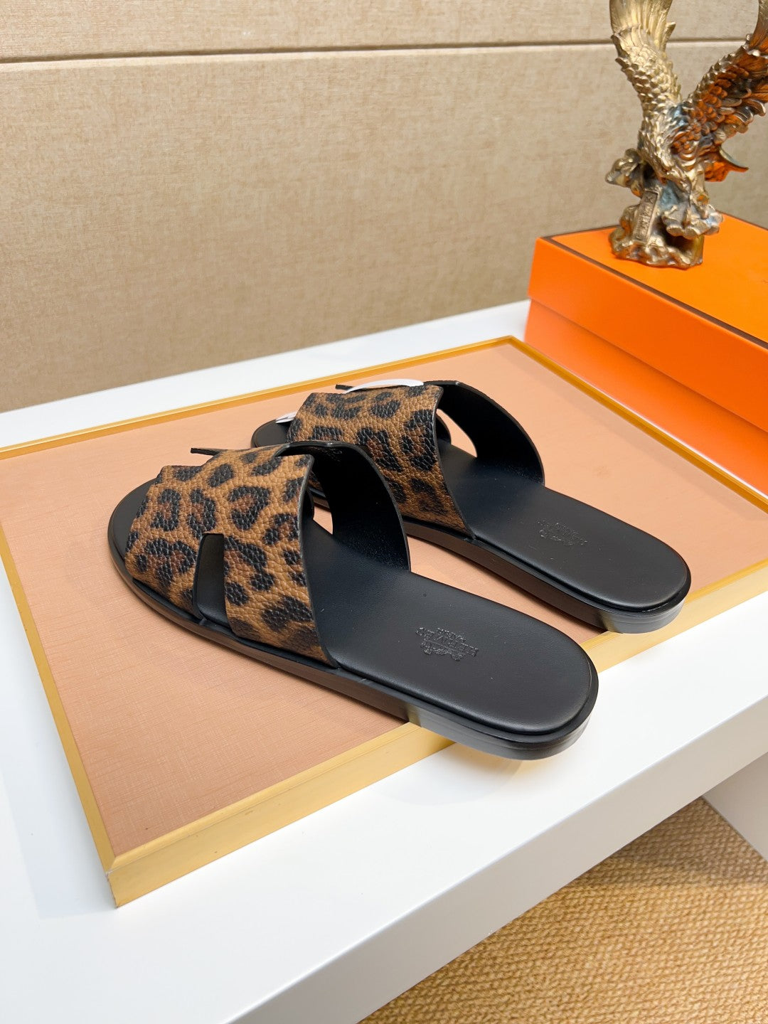 HM Men's Izmir Slide Brown Cowhide 743931