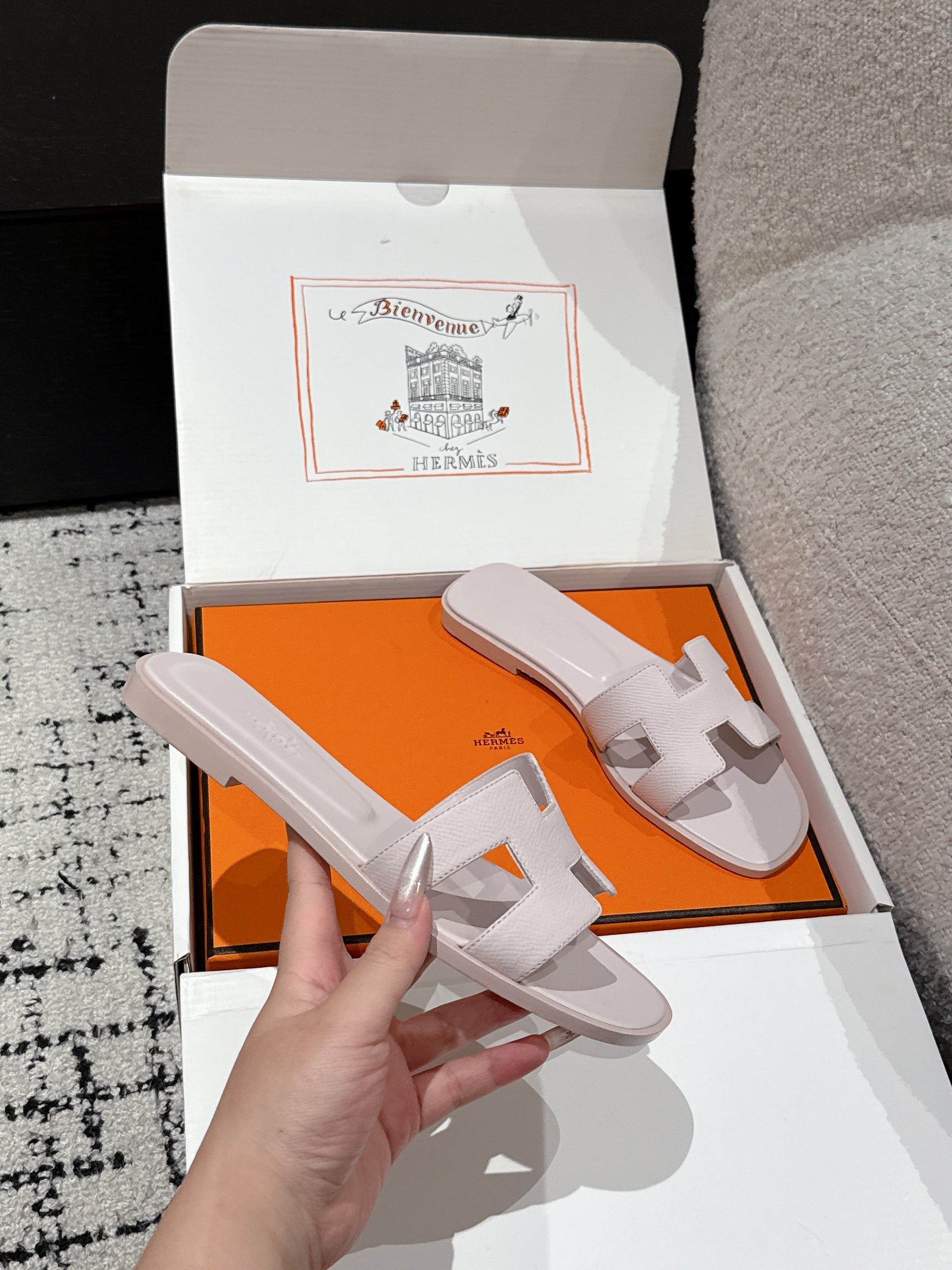 HM 25 Oran Sandal Power Pink Epsom