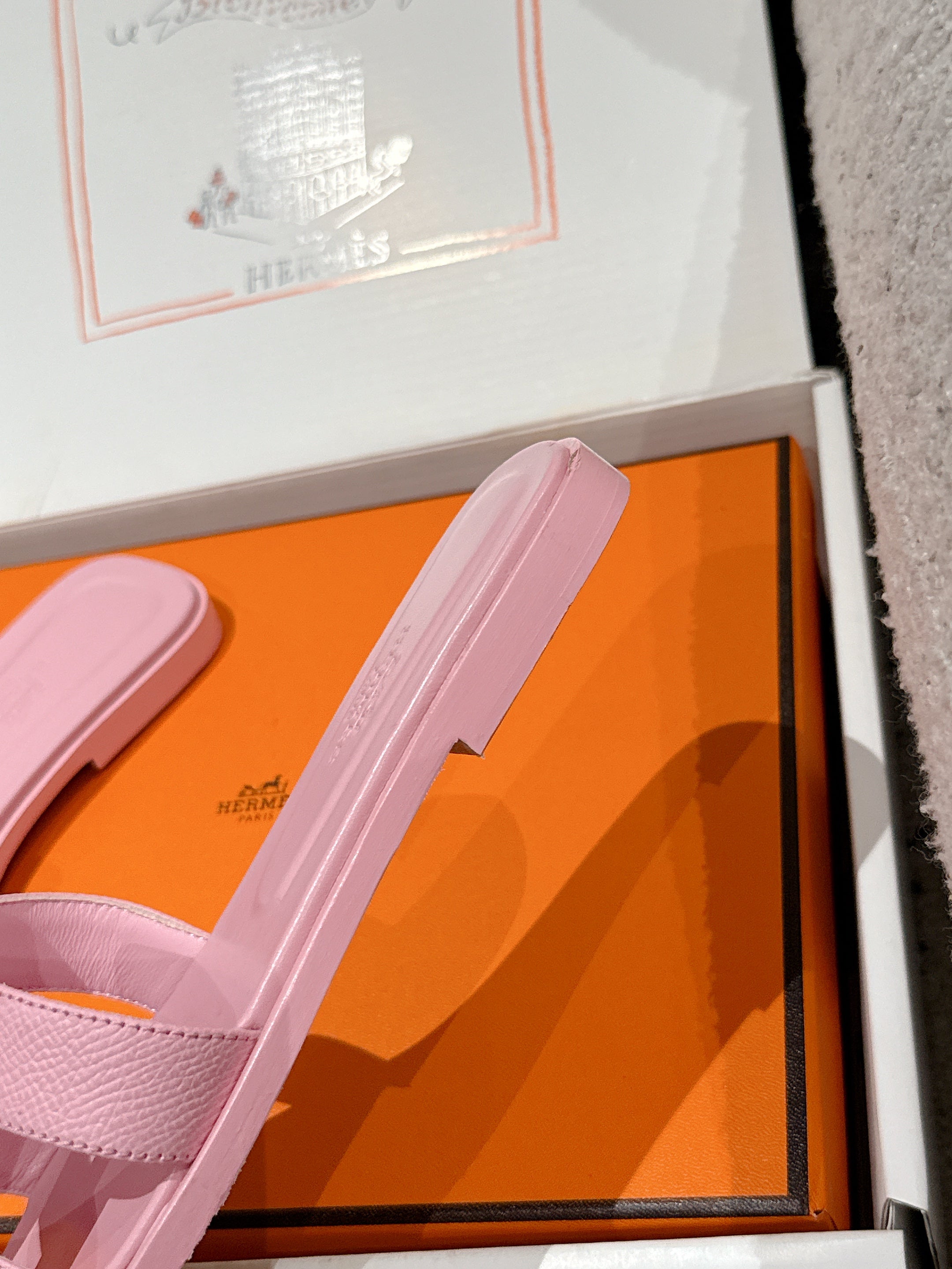 HM 25 Oran Sandal Pink Epsom