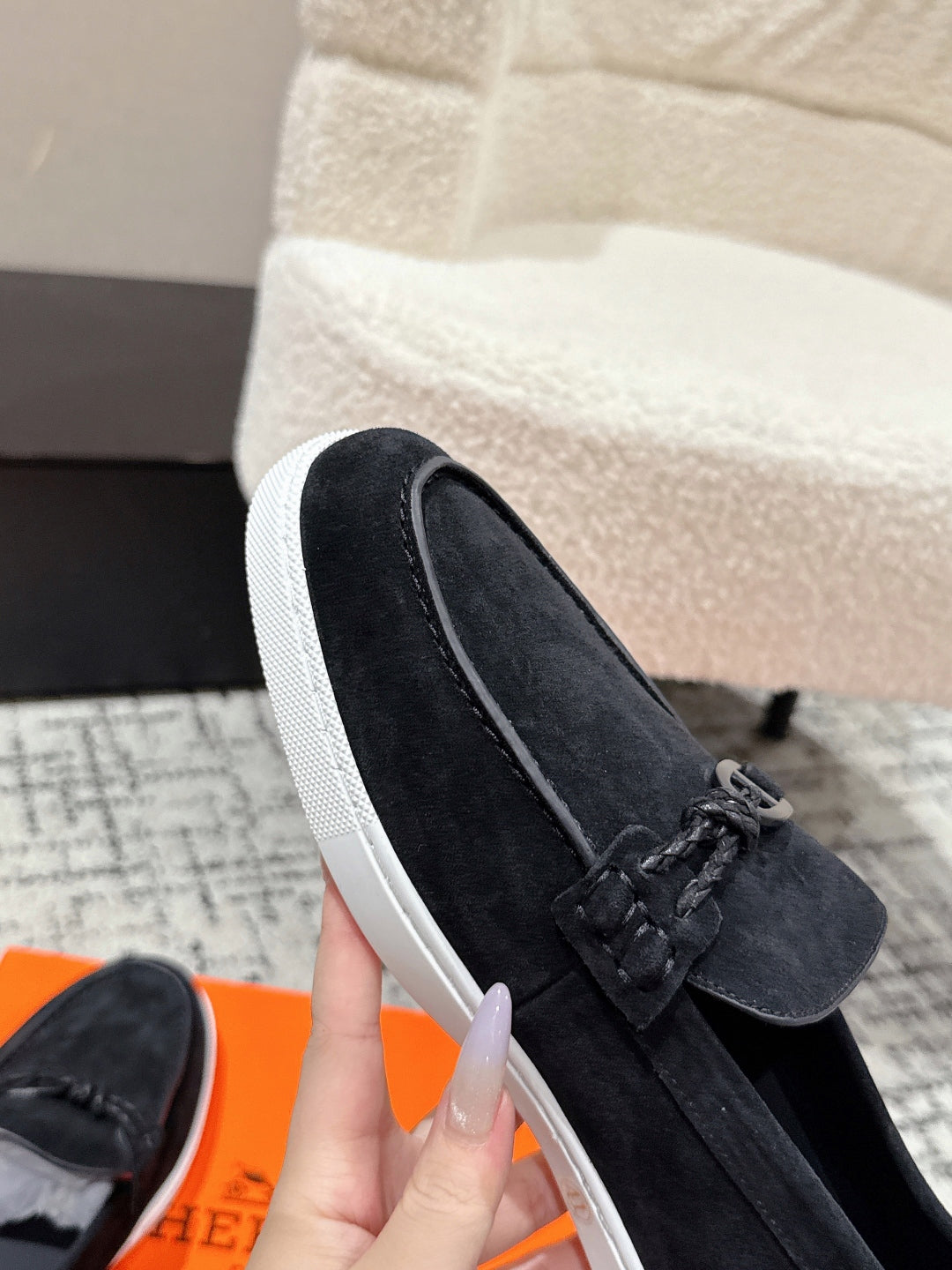 HM 25 Mocassim lgnacio Loafer  Black Cowhide 377583