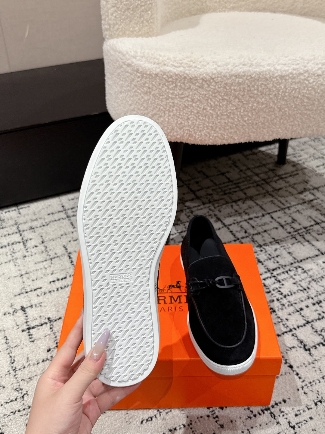 HM 25 Mocassim lgnacio Loafer  Black Cowhide 377583