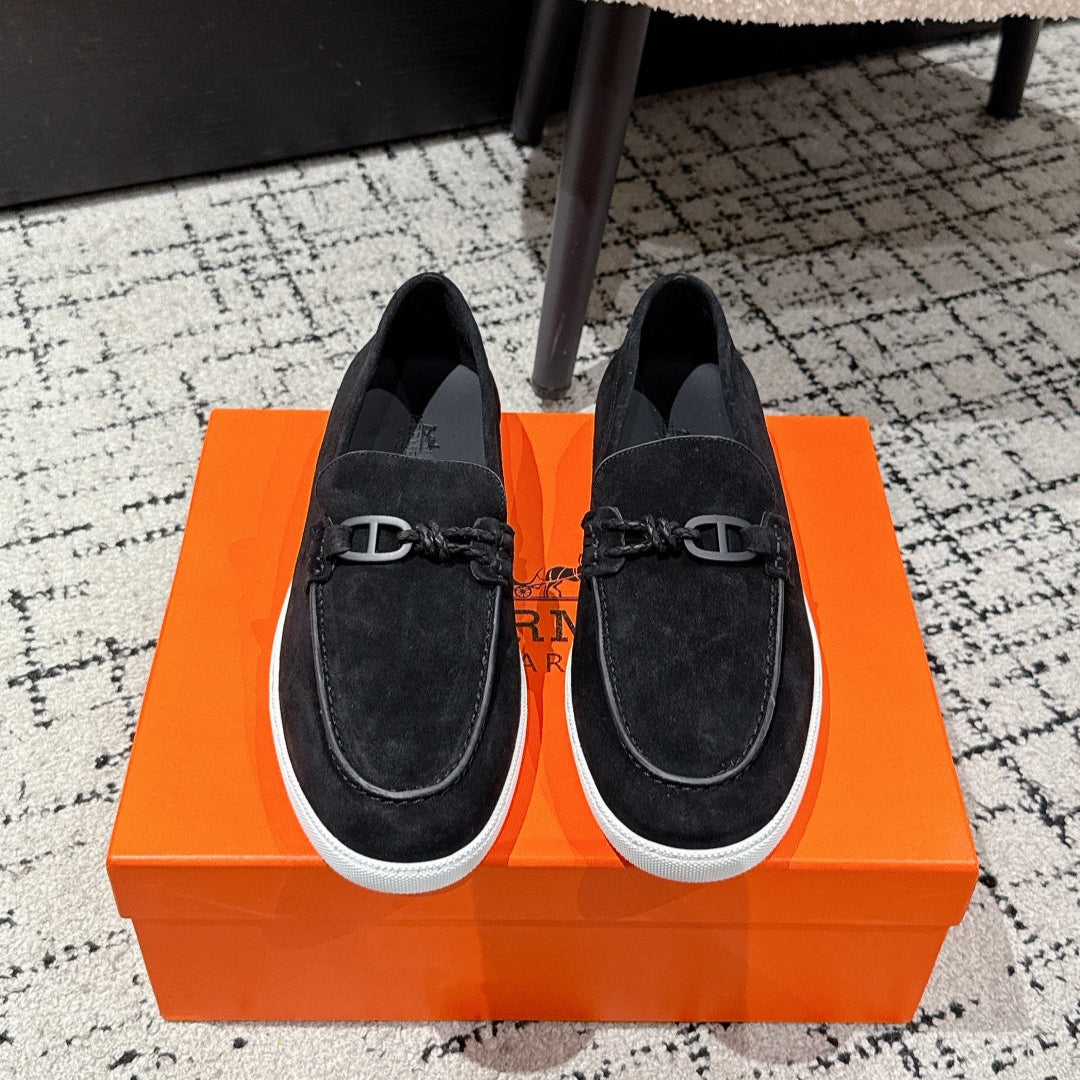 HM 25 Mocassim lgnacio Loafer  Black Cowhide 377583