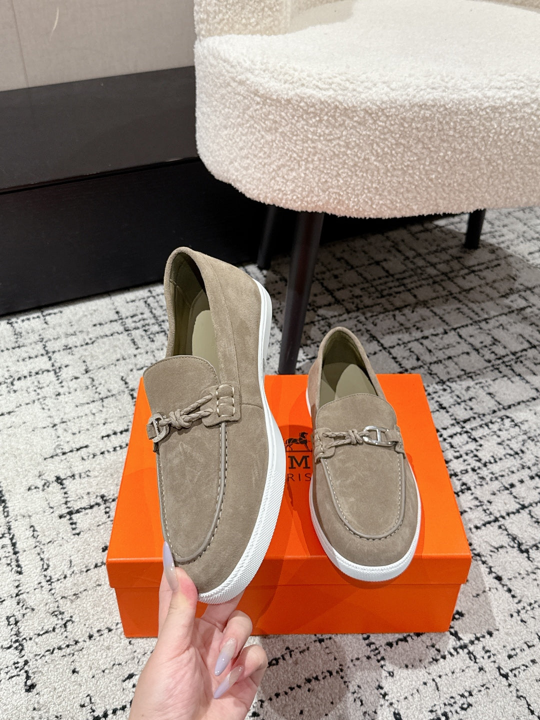 HM 25 Mocassim lgnacio Loafer Moss Green Cowhide 377586