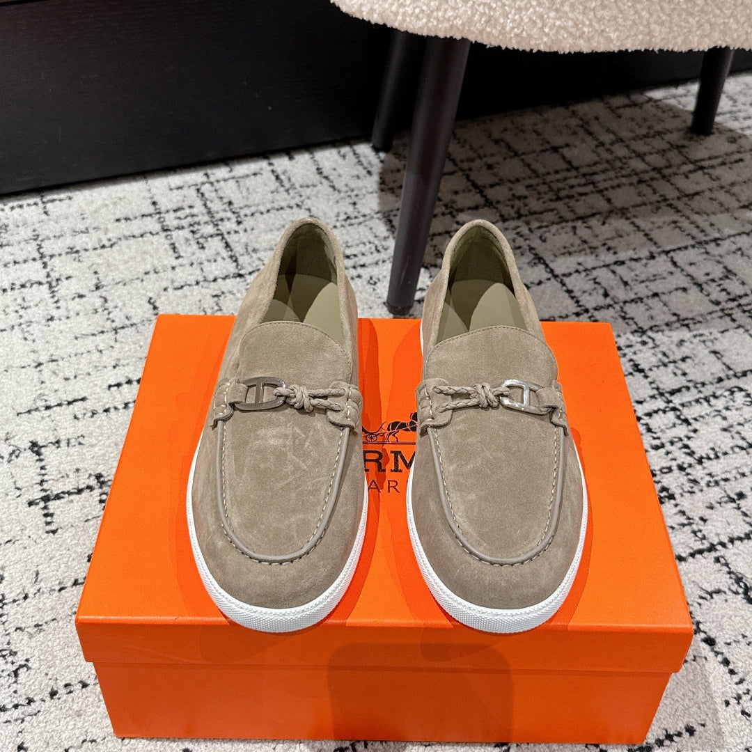 HM 25 Mocassim lgnacio Loafer Moss Green Cowhide 377586