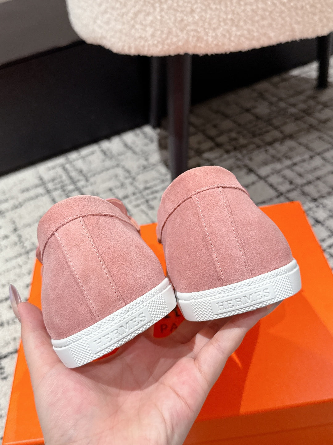 HM 25 Mocassim lgnacio Loafer Pink Cowhide 377590