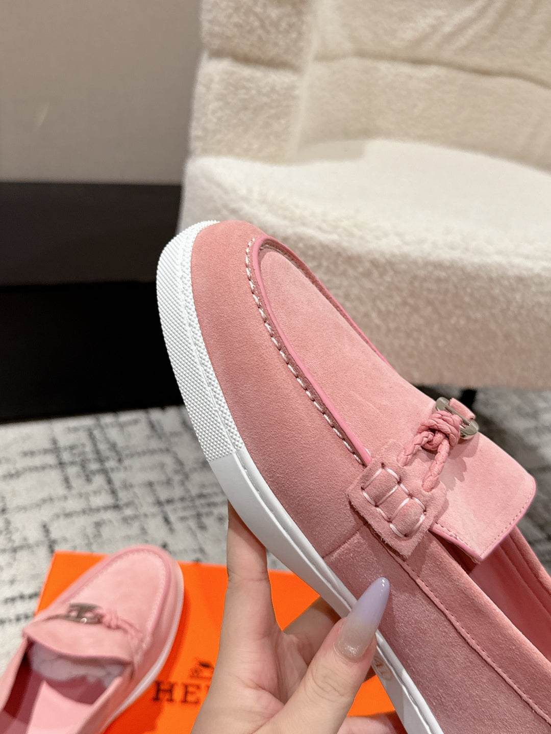 HM 25 Mocassim lgnacio Loafer Pink Cowhide 377590