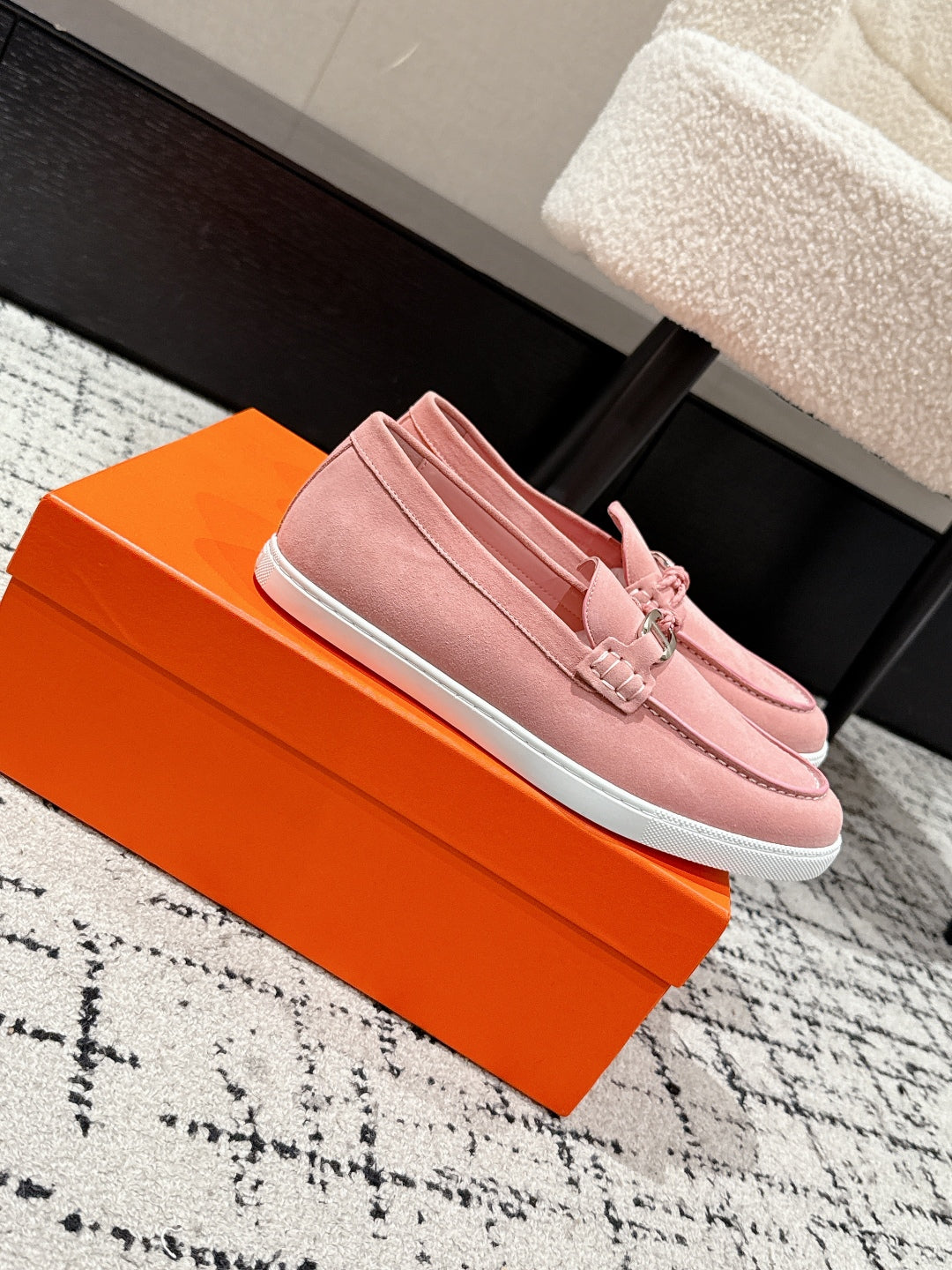 HM 25 Mocassim lgnacio Loafer Pink Cowhide 377590