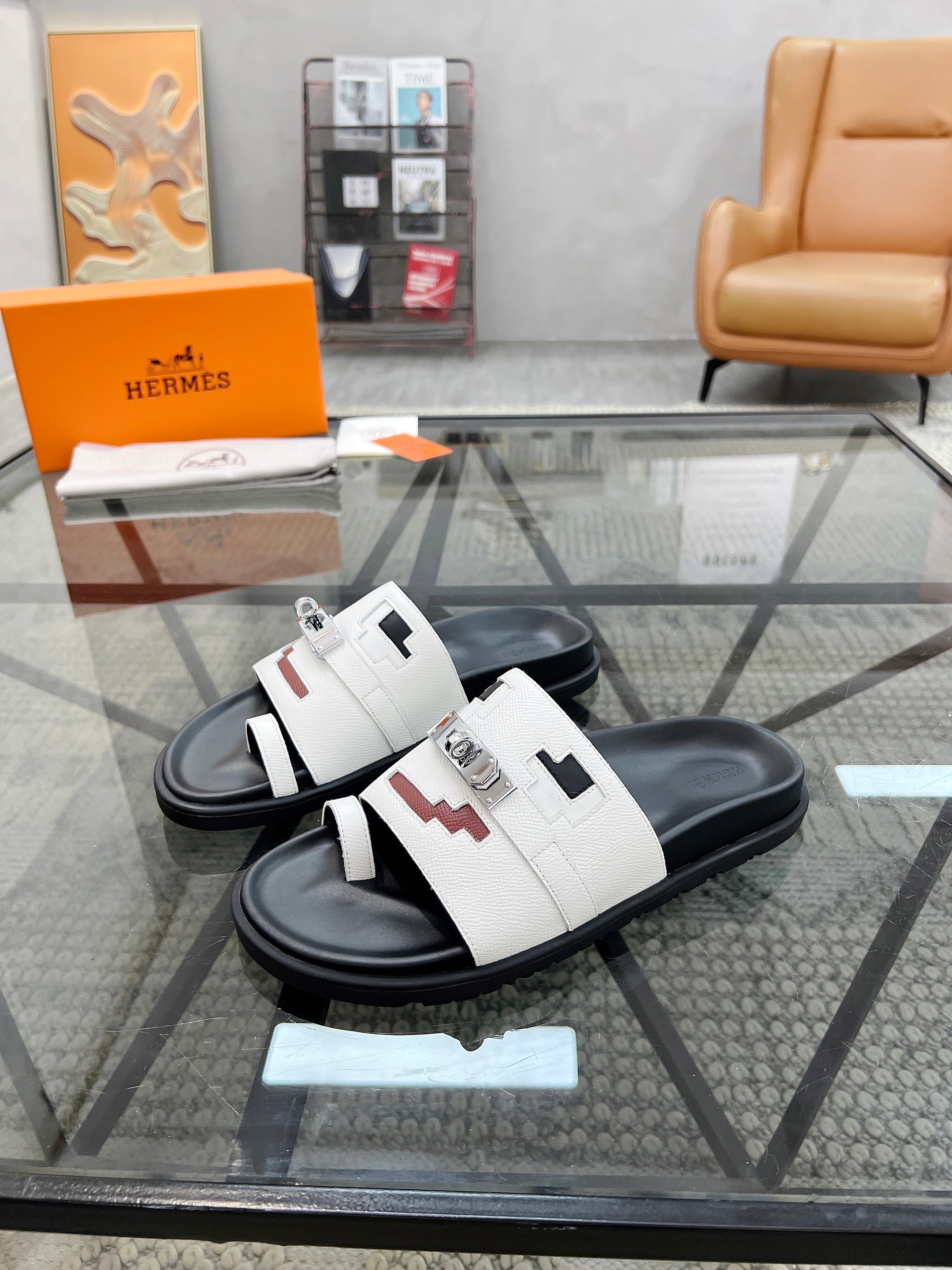 HM Men's Joke Slide Cowhide 544595