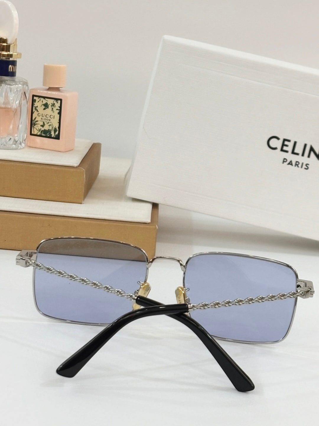 TRIOMPHE SUNGLASSES CL40522 IN METAL CHAIN LINK