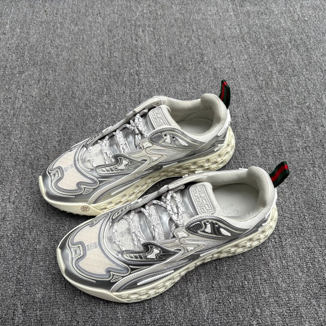 GG Men's 25 Cub3d Sneaker Silver Mesh 721094