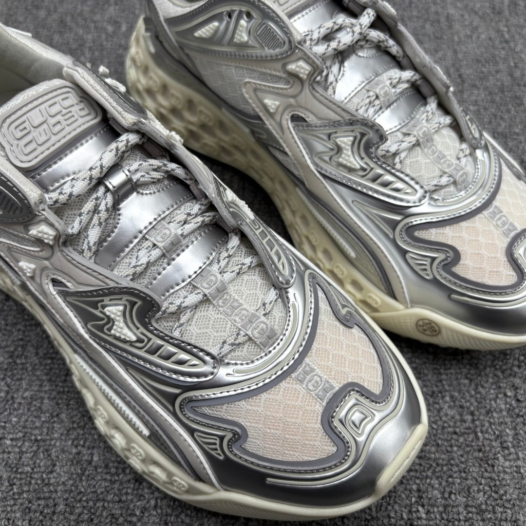 GG Men's 25 Cub3d Sneaker Silver Mesh 721094