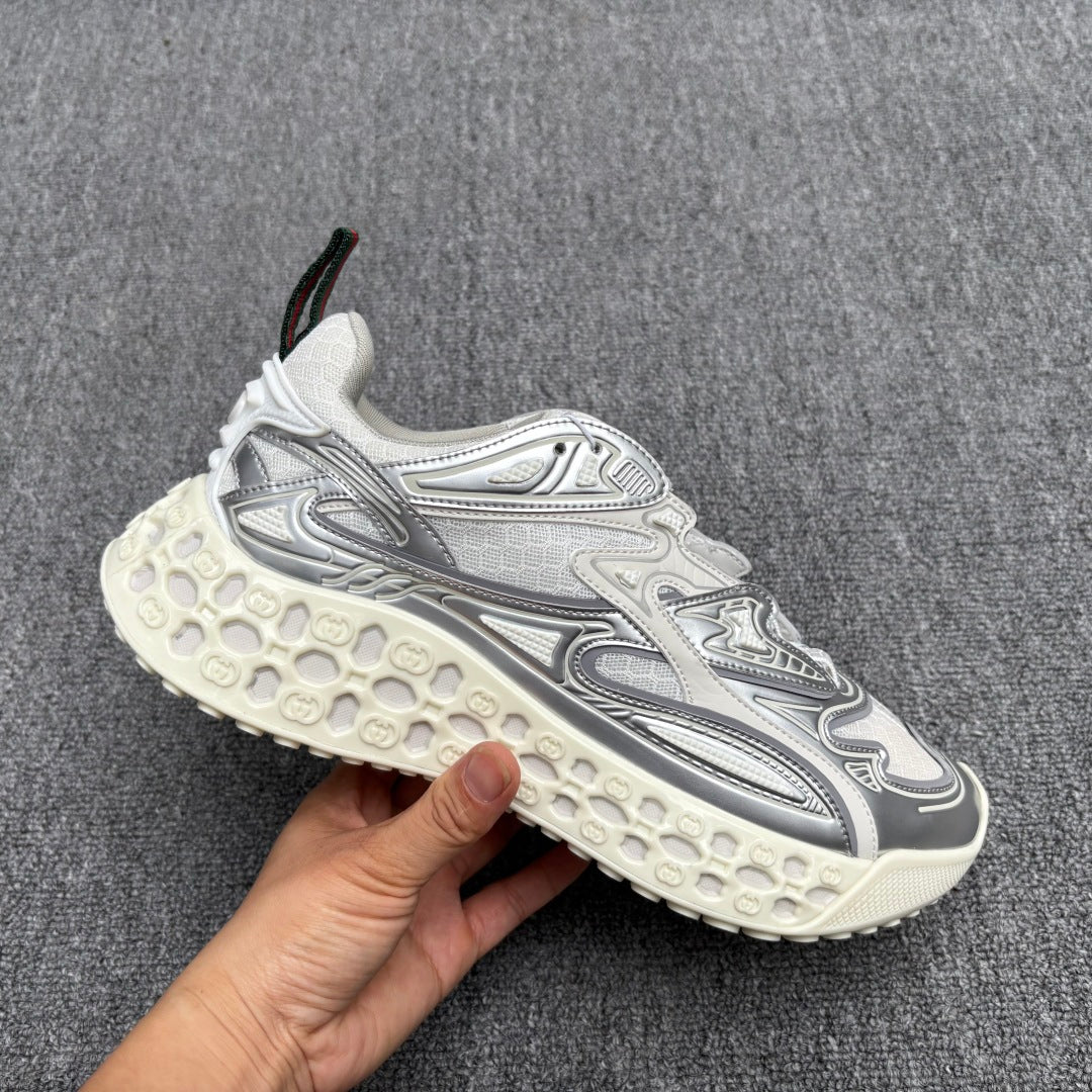 GG Men's 25 Cub3d Sneaker Silver Mesh 721094