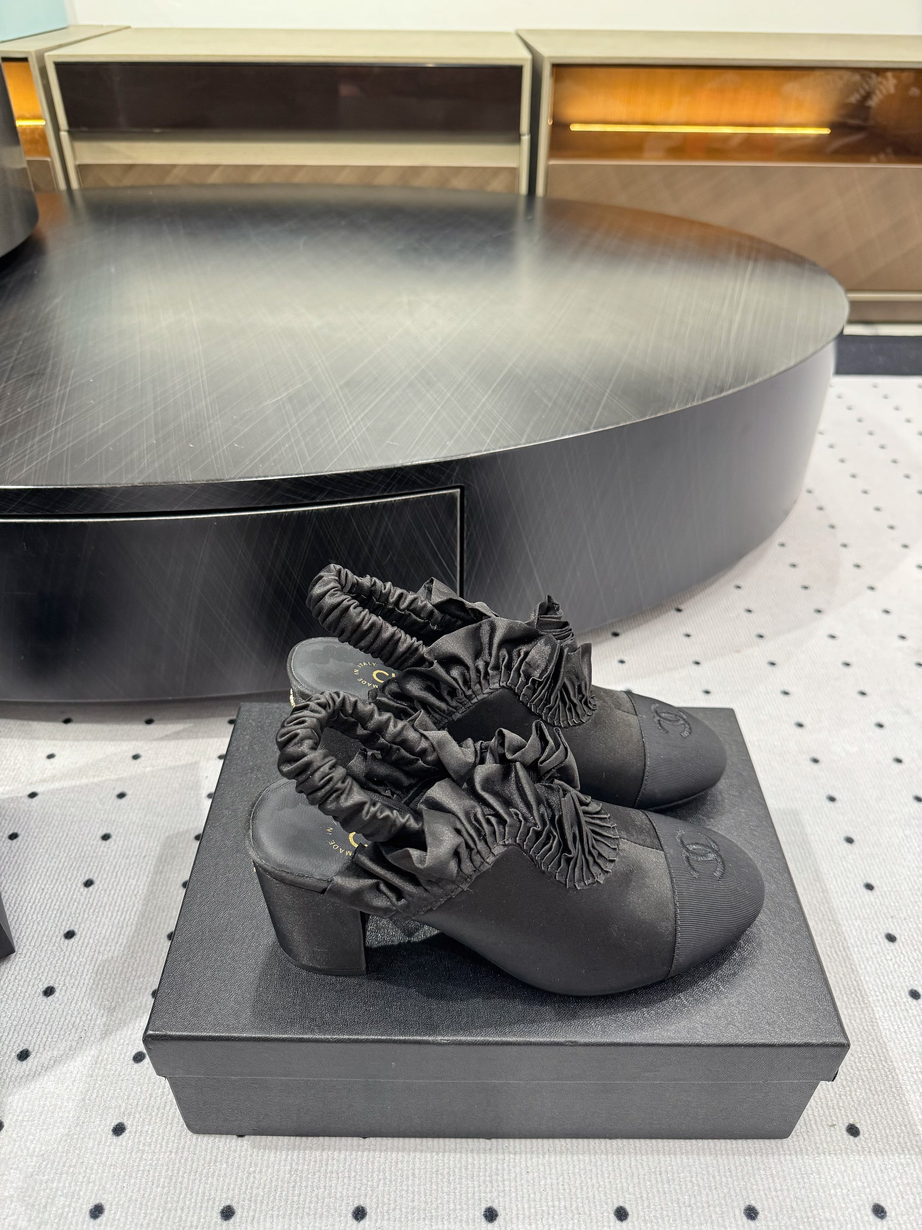 CC 25 Slingback Black Silk 306333