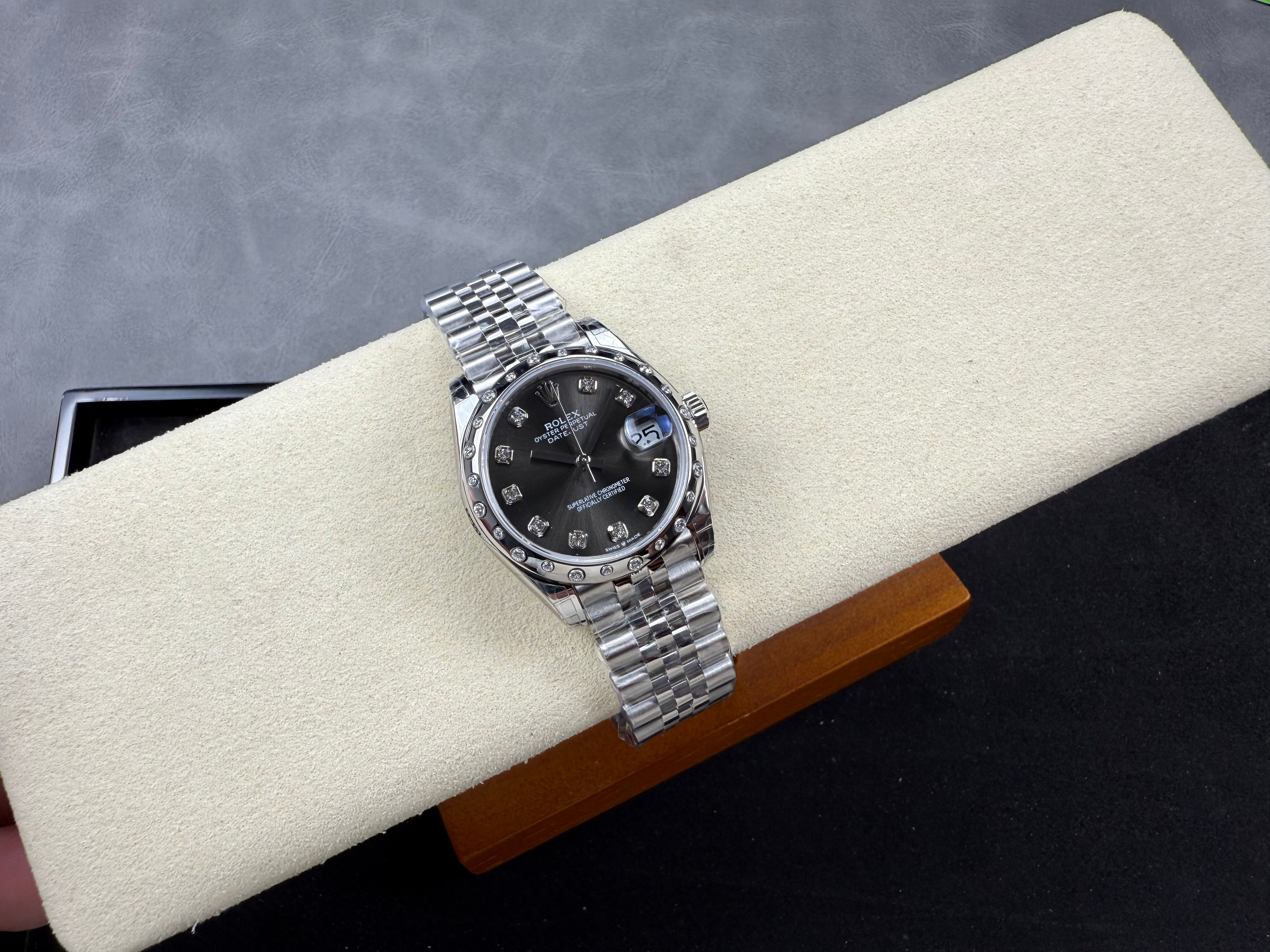 Rolex Datejust Oyster 31mm Diamond Black