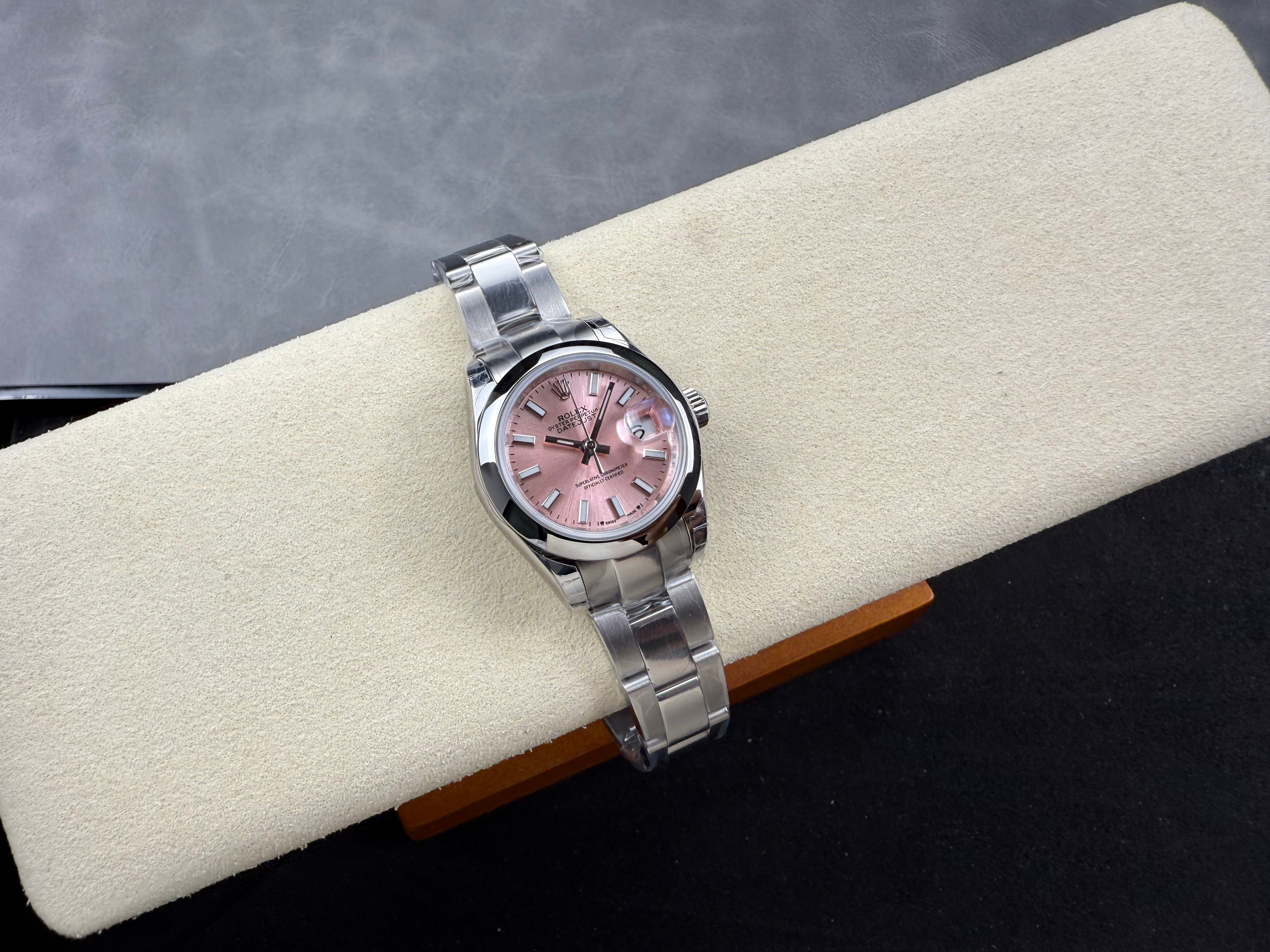 Rolex Day-Date 28mm Silver Pink
