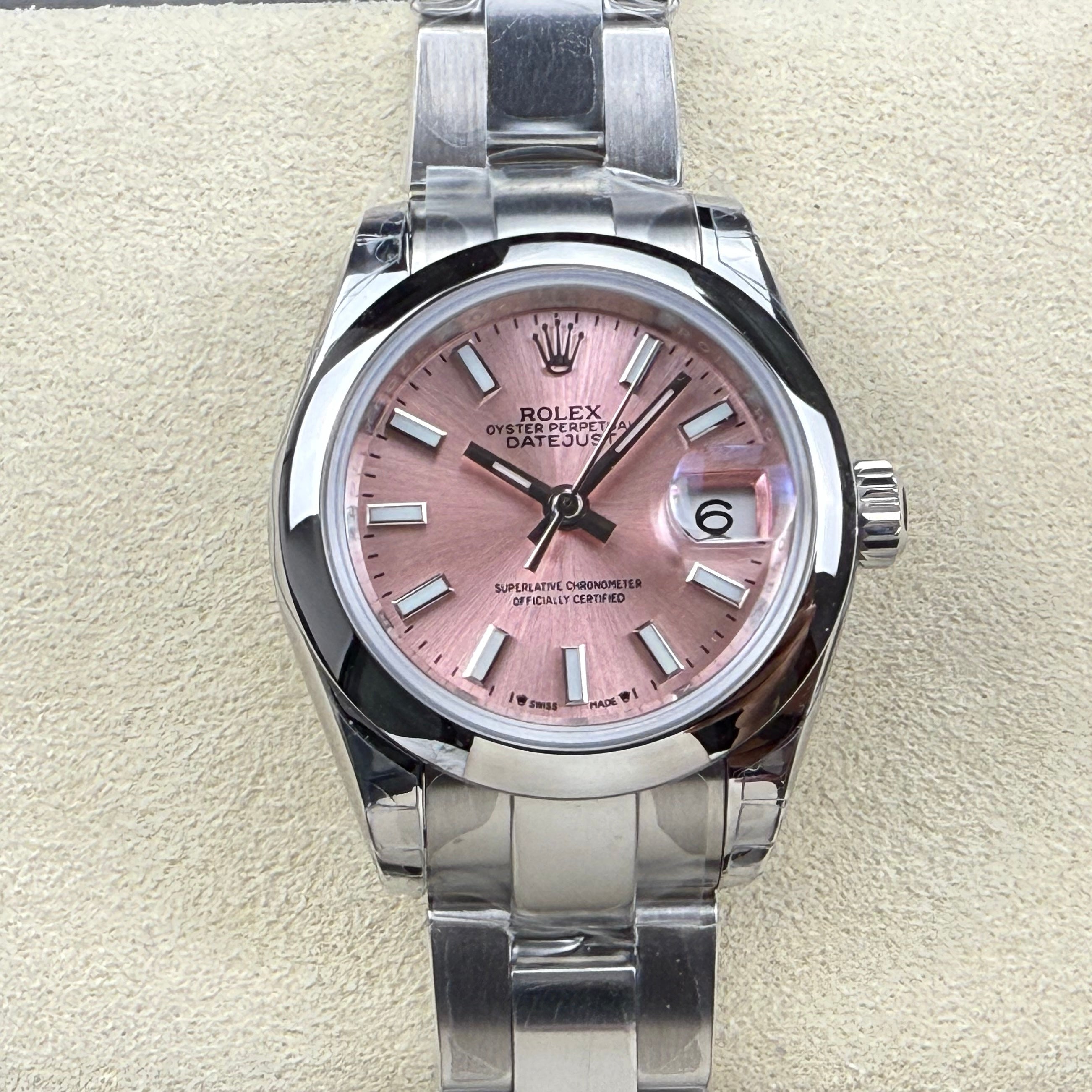 Rolex Day-Date 28mm Silver Pink