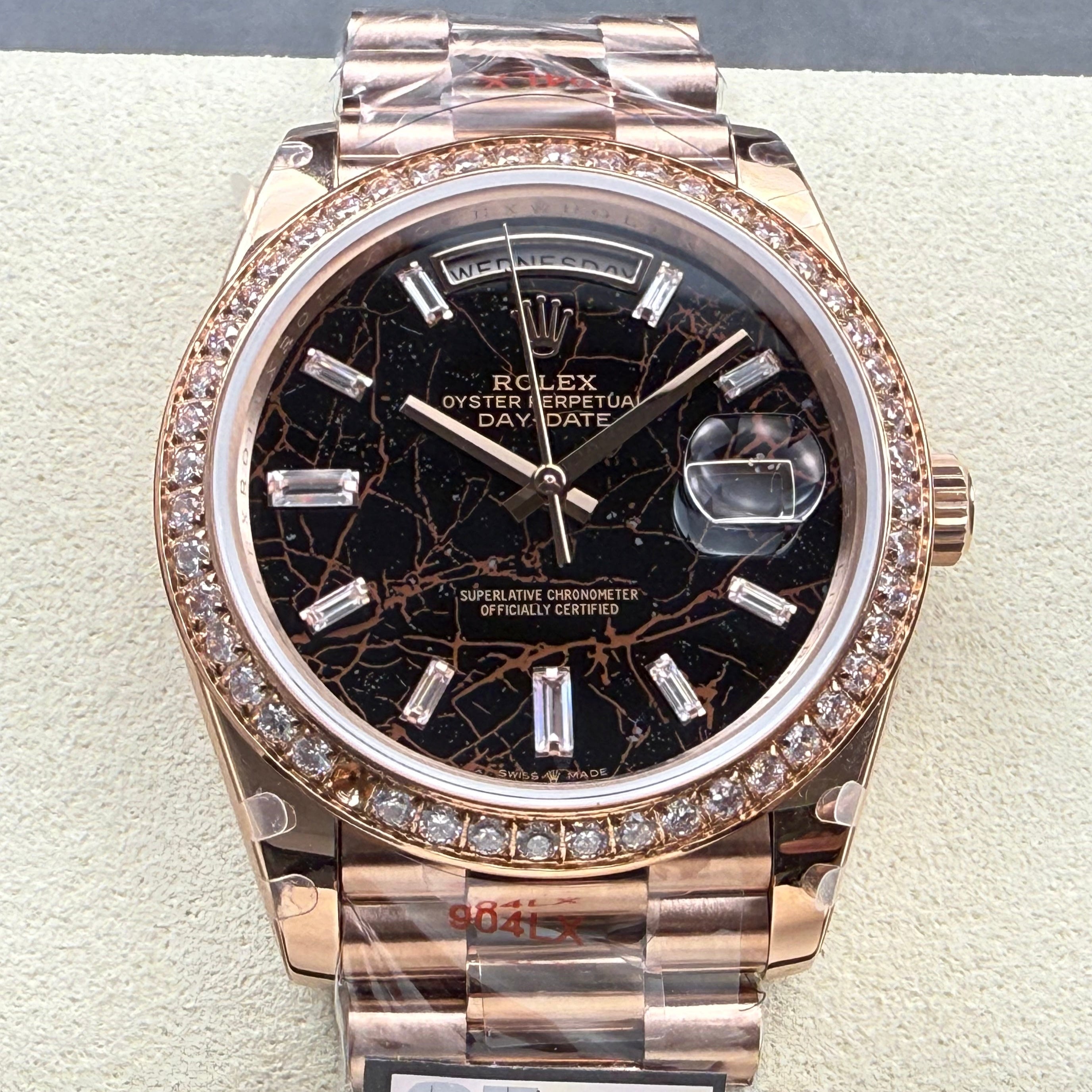 Rolex Day-Date 40mm Pink Gold Black