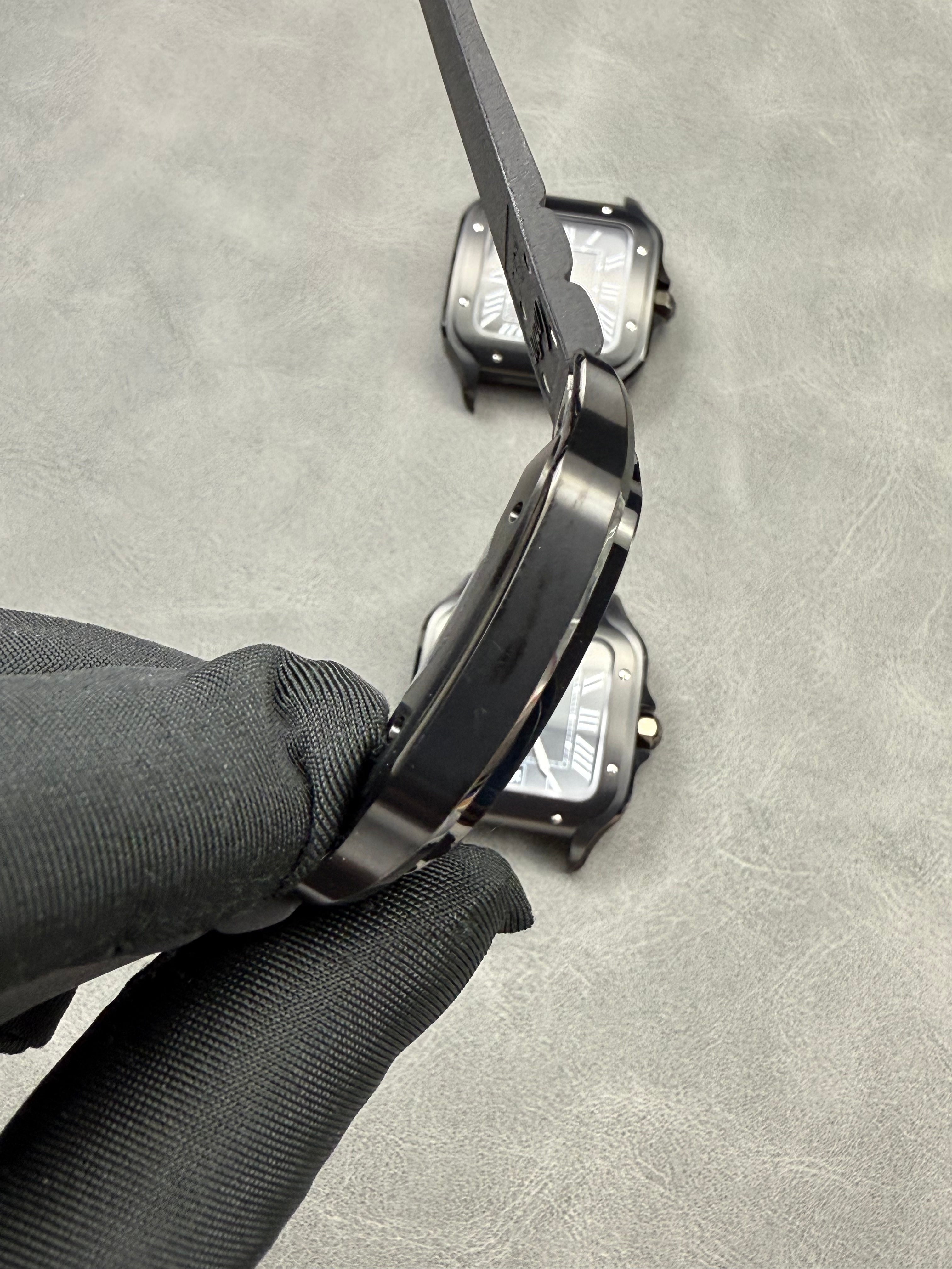 Cartier Men's Santos 39.8mm Black Rubber