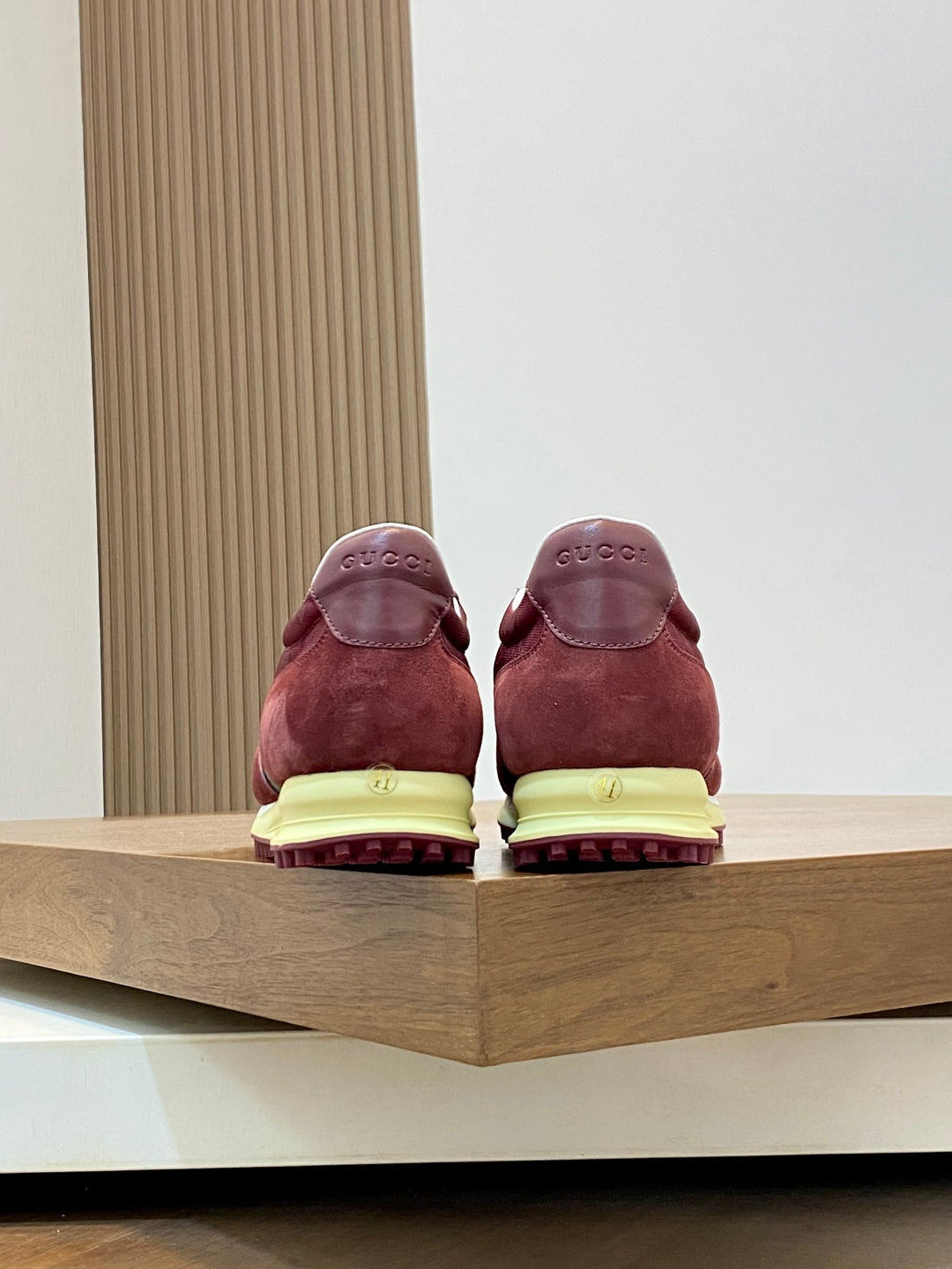 GG Men's Re-Motion Sneaker Red Suede Calfskin 719292