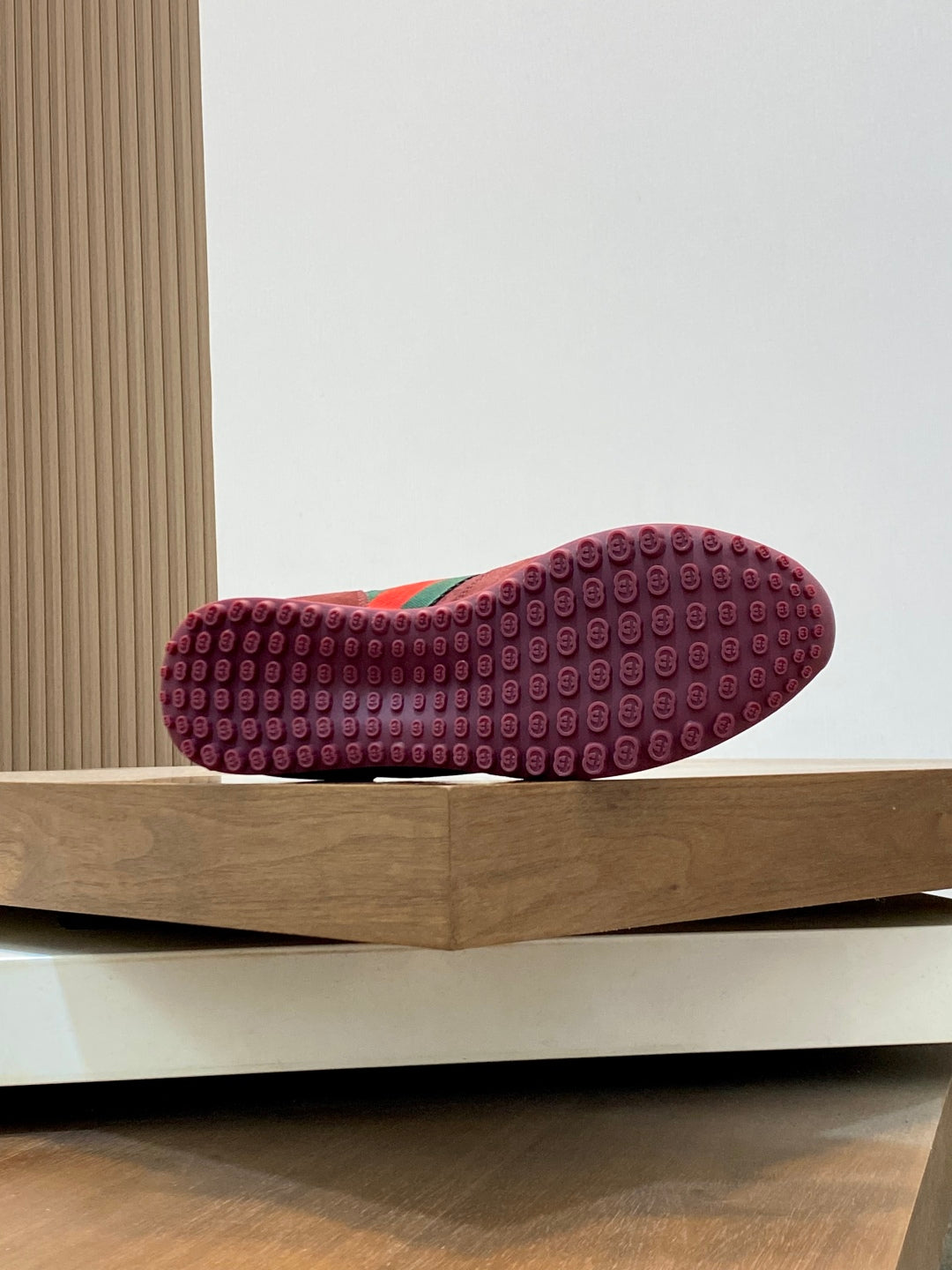 GG Men's Re-Motion Sneaker Red Suede Calfskin 719292