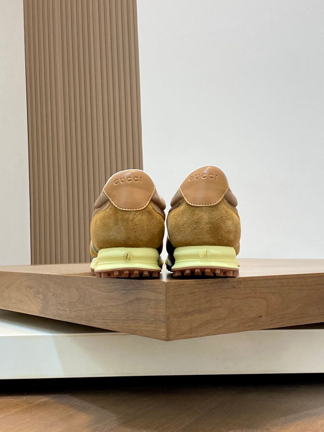 GG Men's Re-Motion Sneaker Brown Suede Calfskin 719291