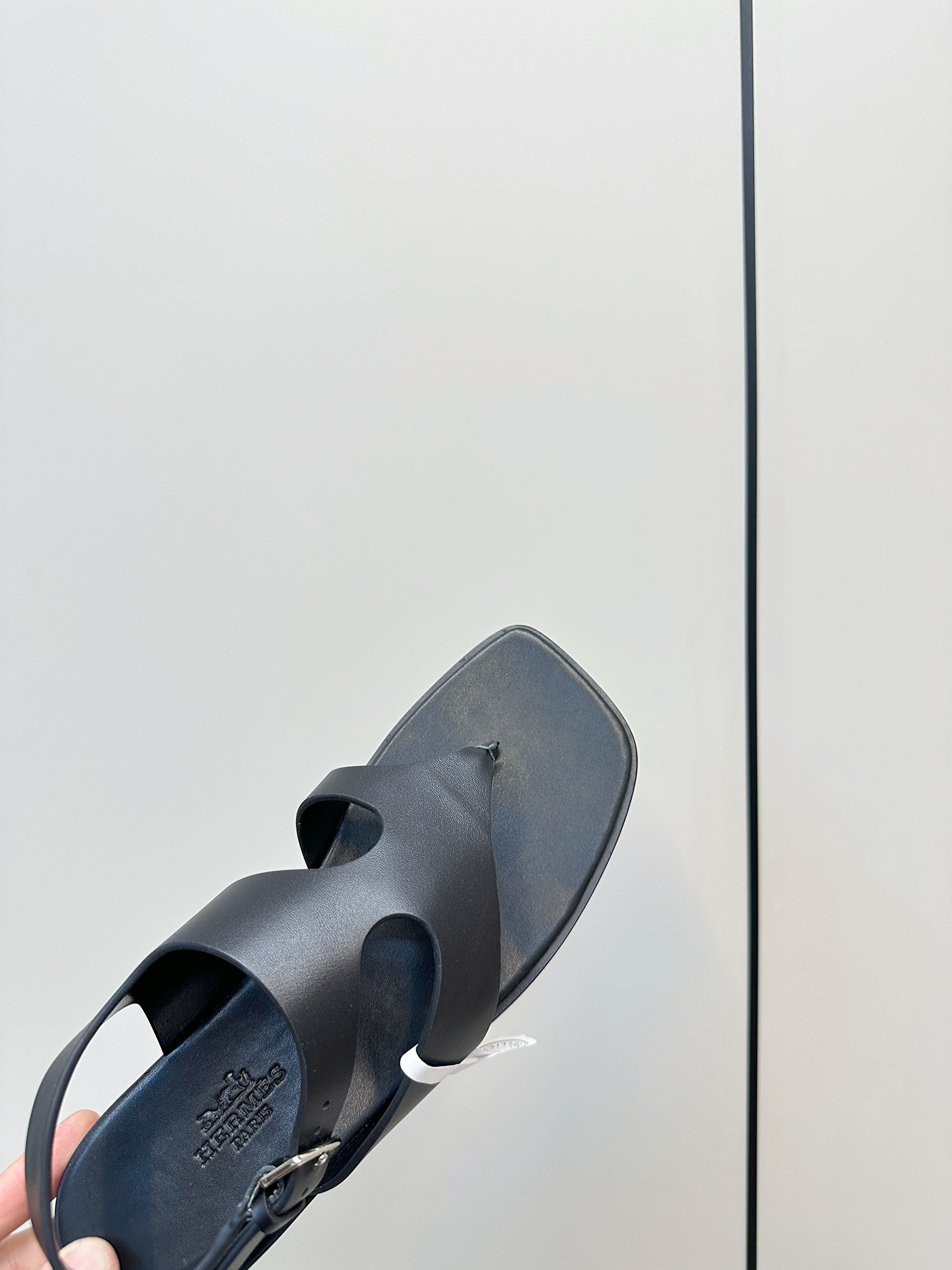 HM Karen Sandals Black Calfskin 369788