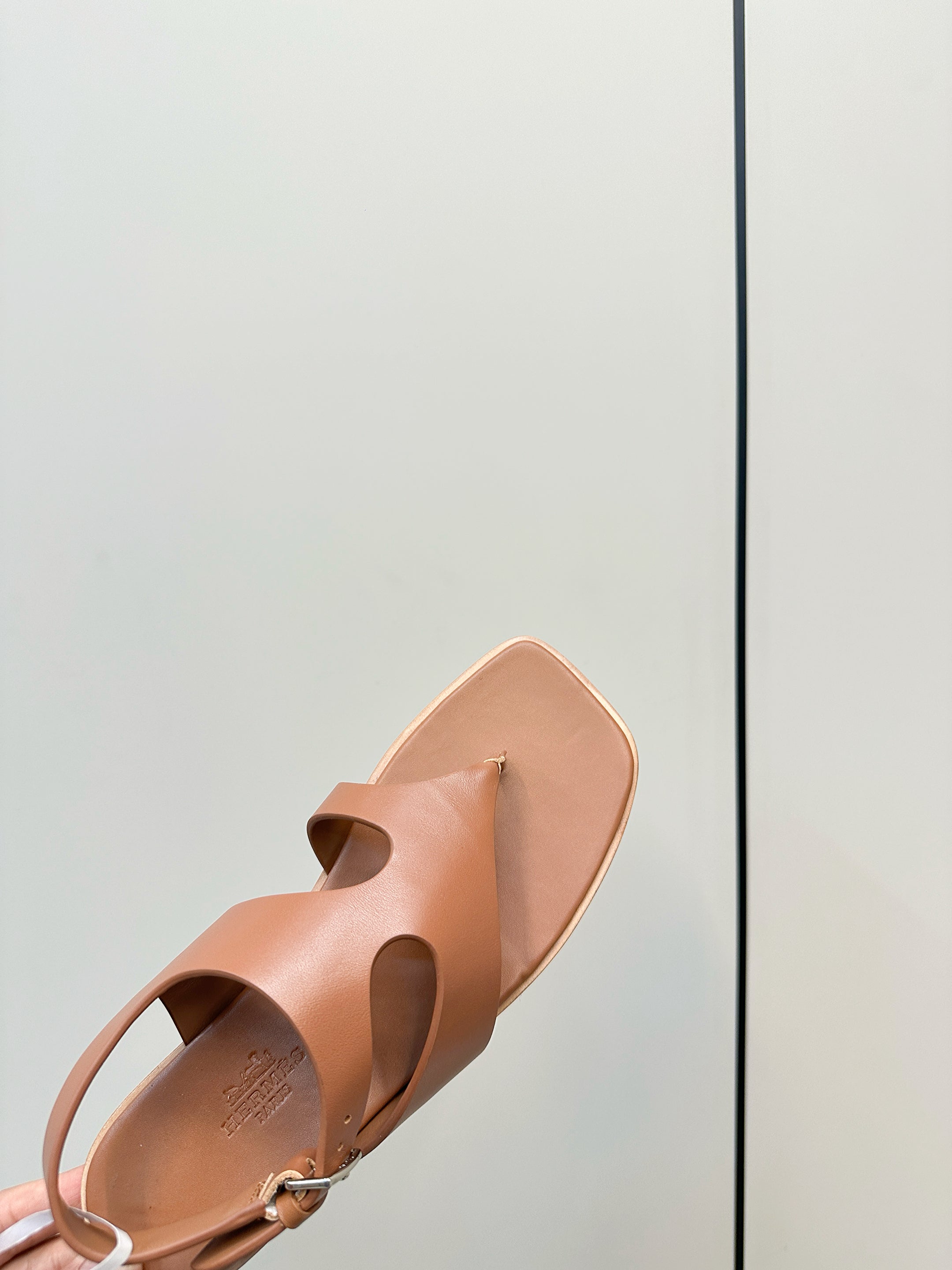 HM Karen Sandals Brown Calfskin 369790