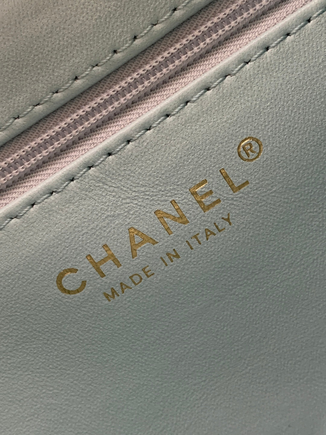 cc 24a nano 19cm kelly shopper bag light blue velvet