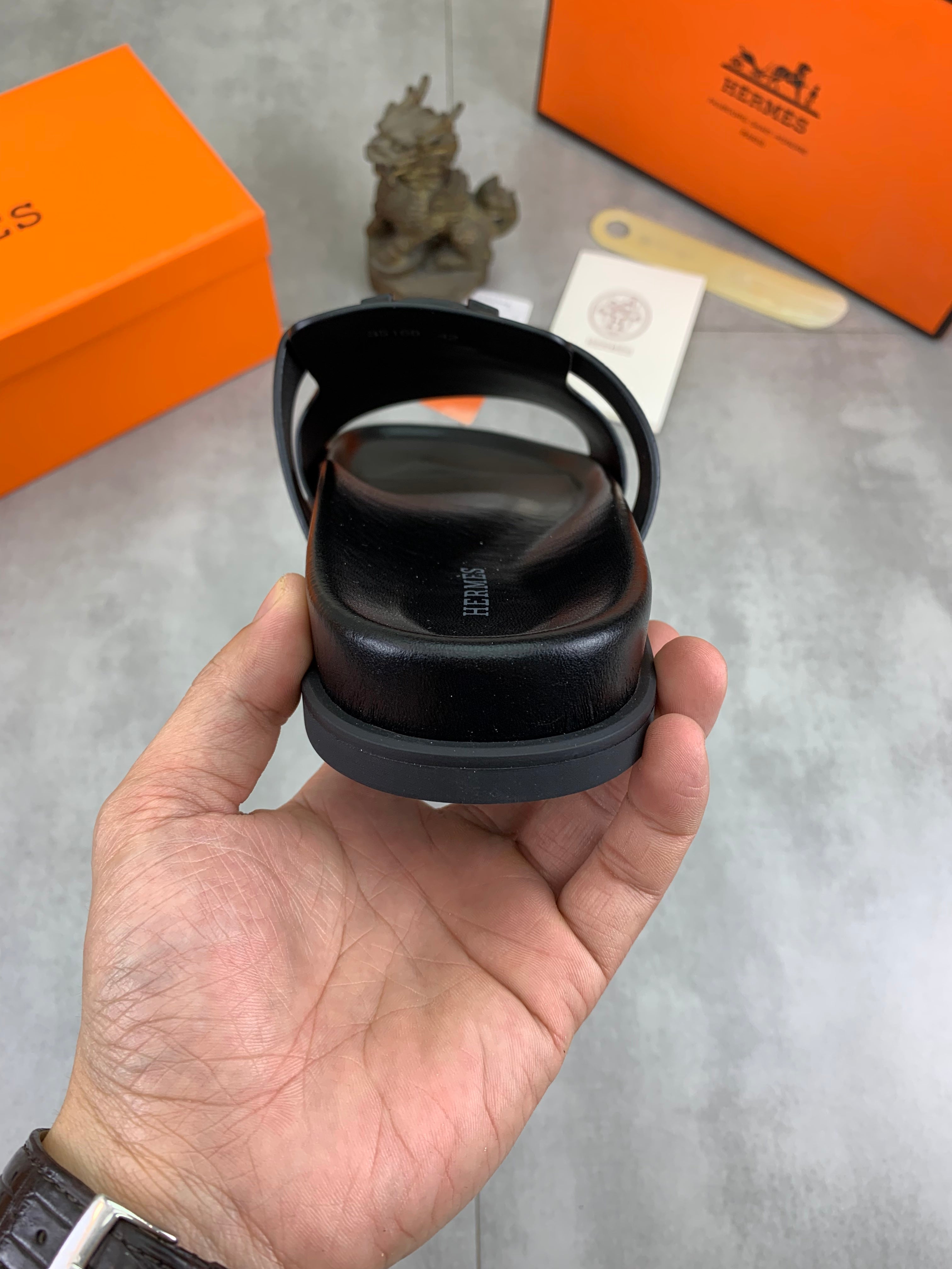 HM Men's Slide Gold Cowhide 616262