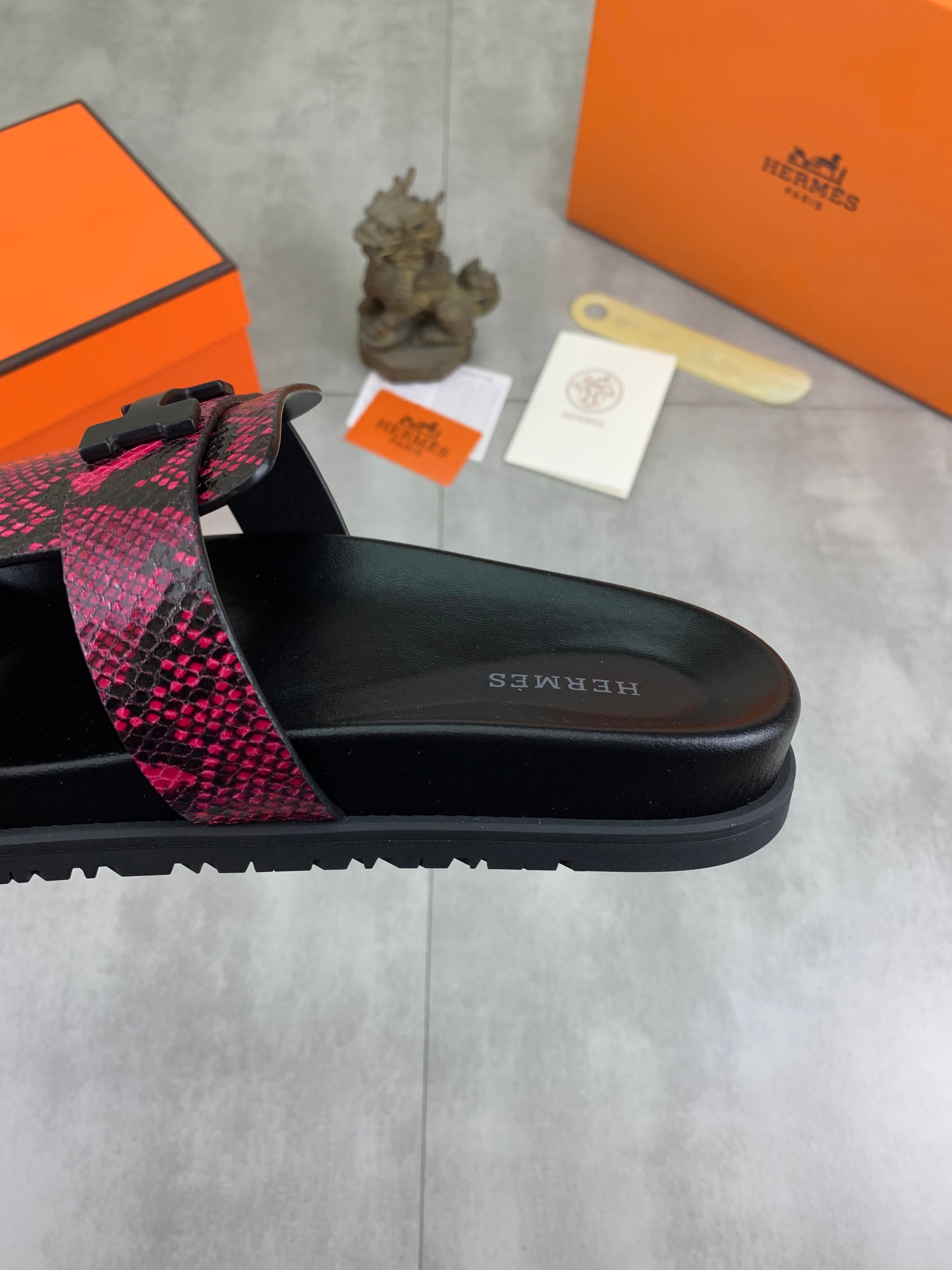 HM Men's Slide Pink Cowhide 616256