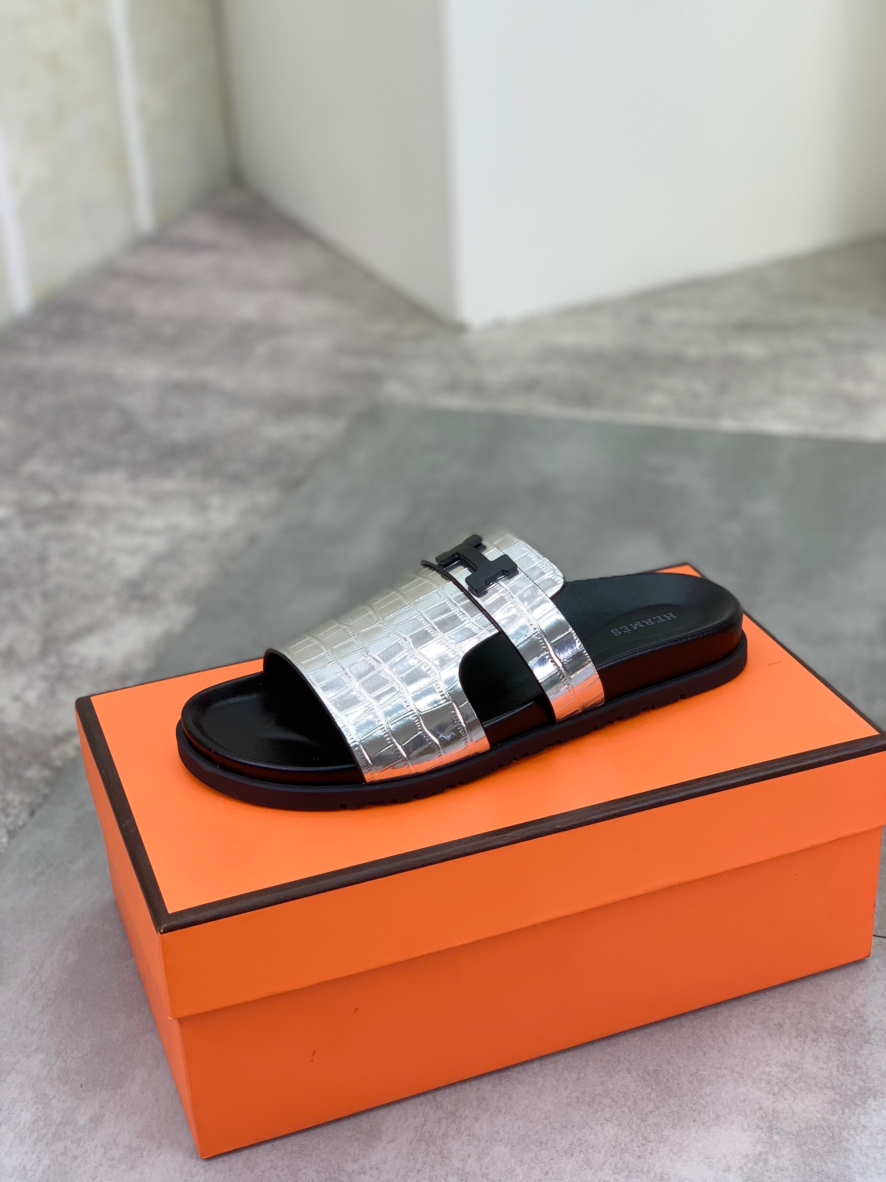 HM Men's Slide Sliver Cowhide 616264