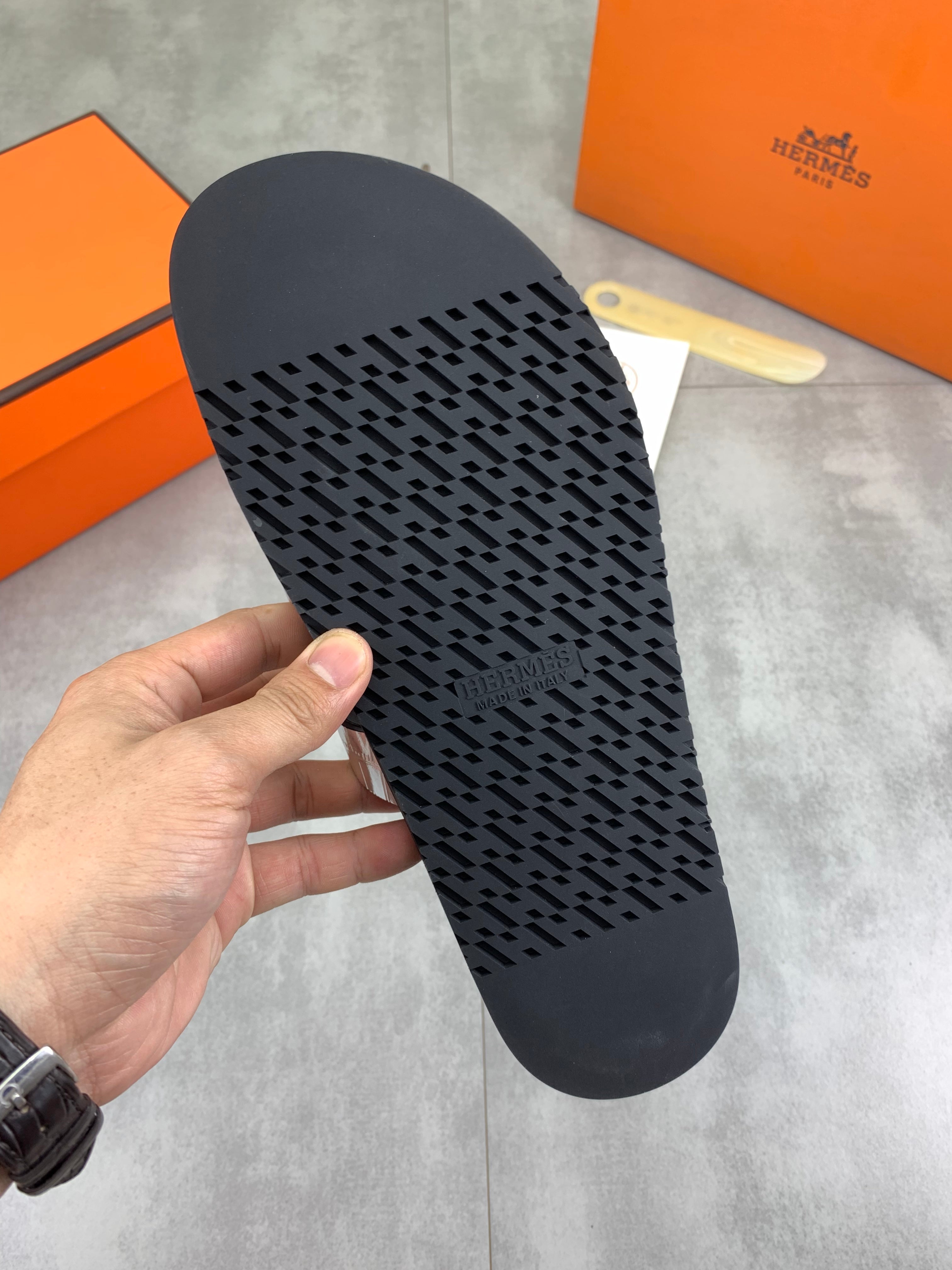 HM Men's Slide Sliver Cowhide 616264