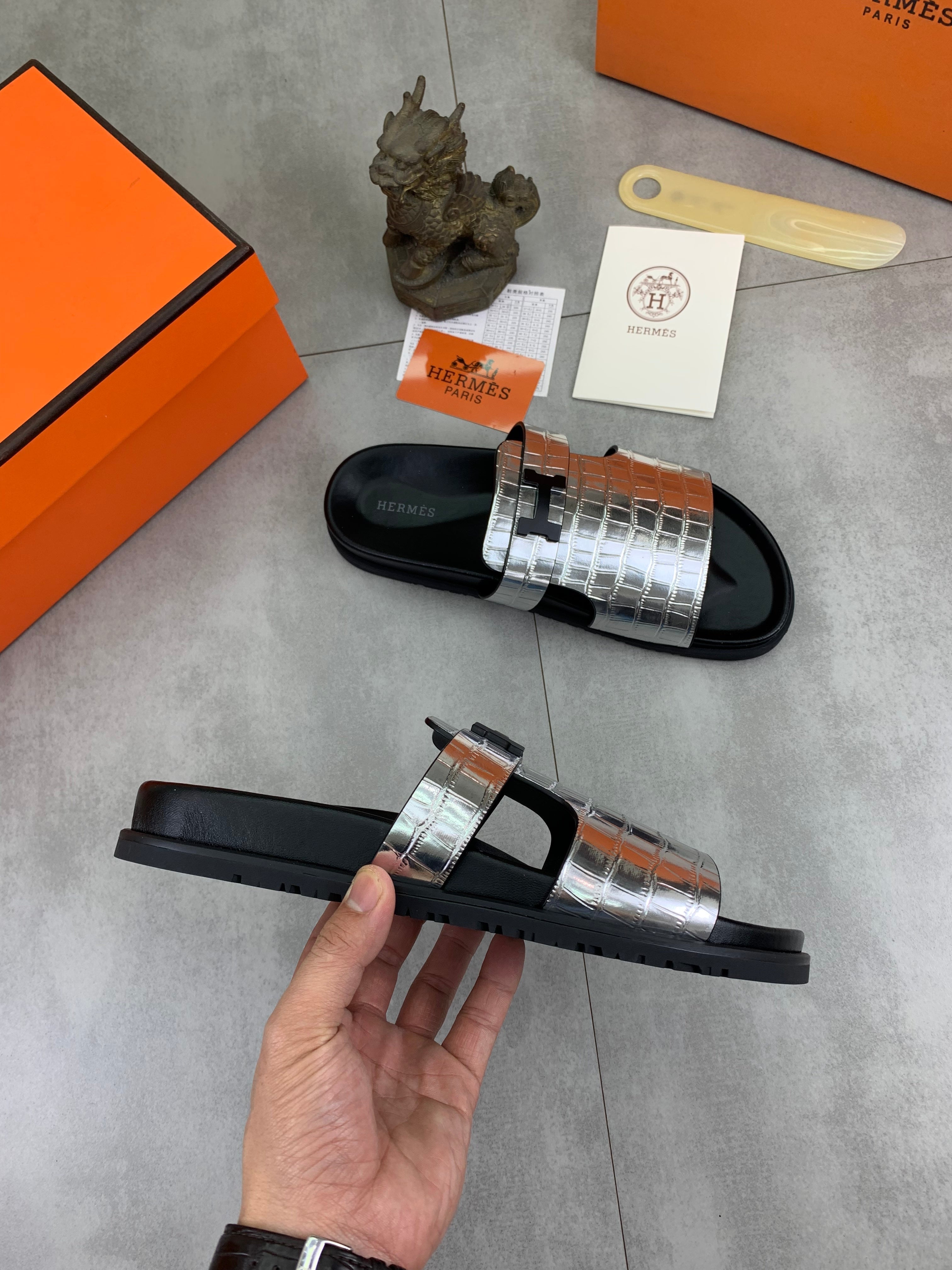 HM Men's Slide Sliver Cowhide 616264