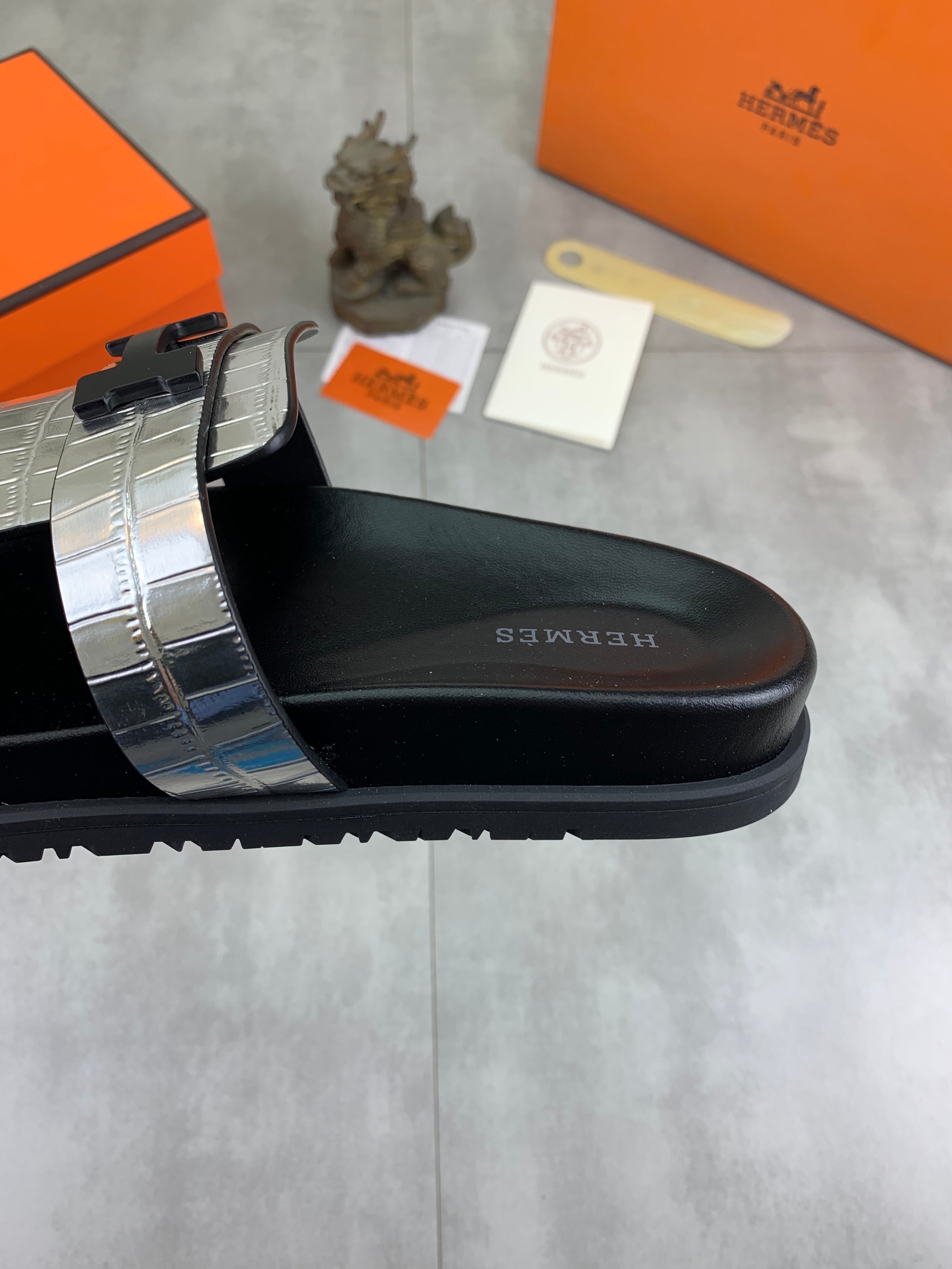 HM Men's Slide Sliver Cowhide 616264