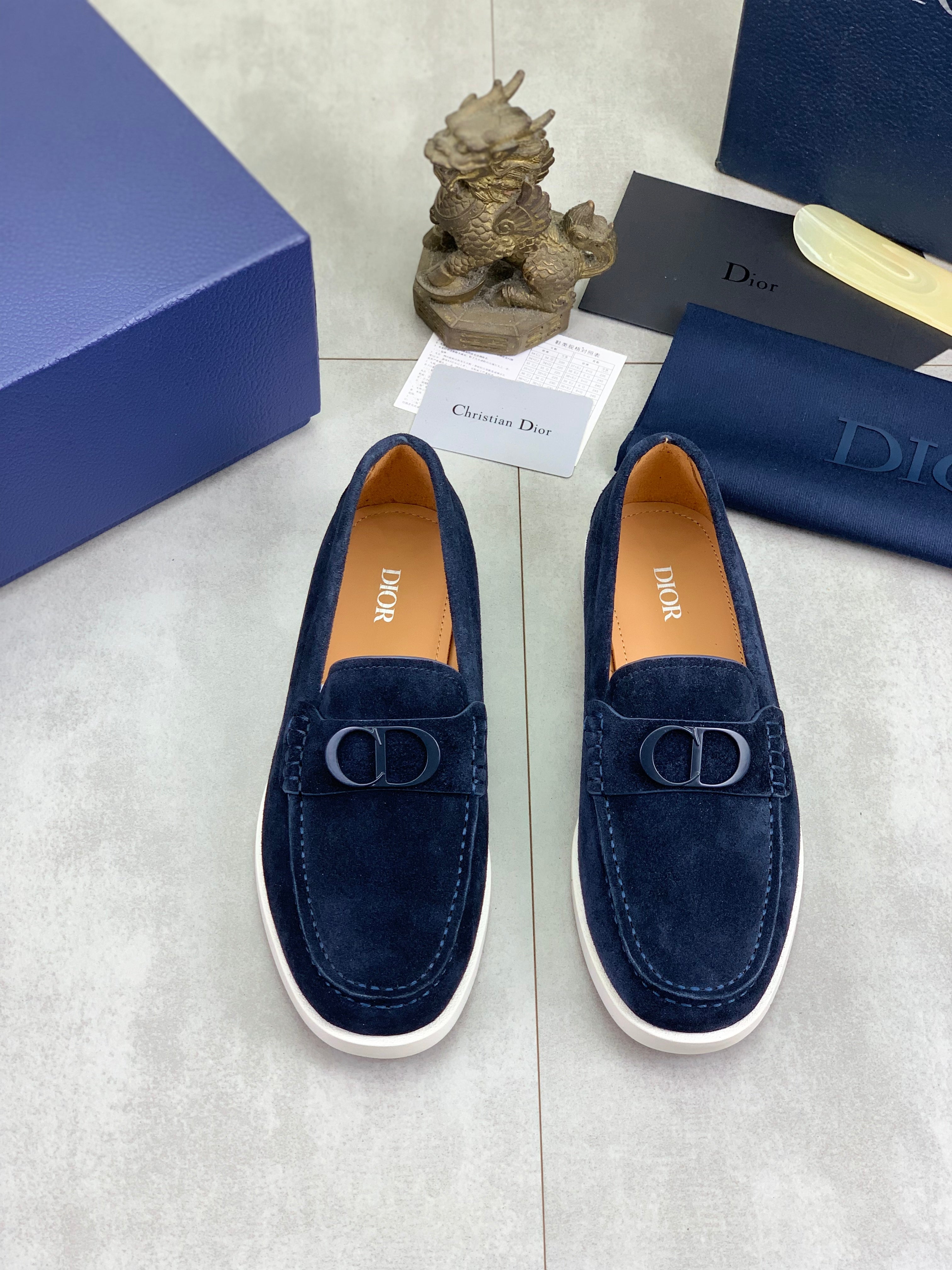 CD Loafer Navy Blue Suede 646588