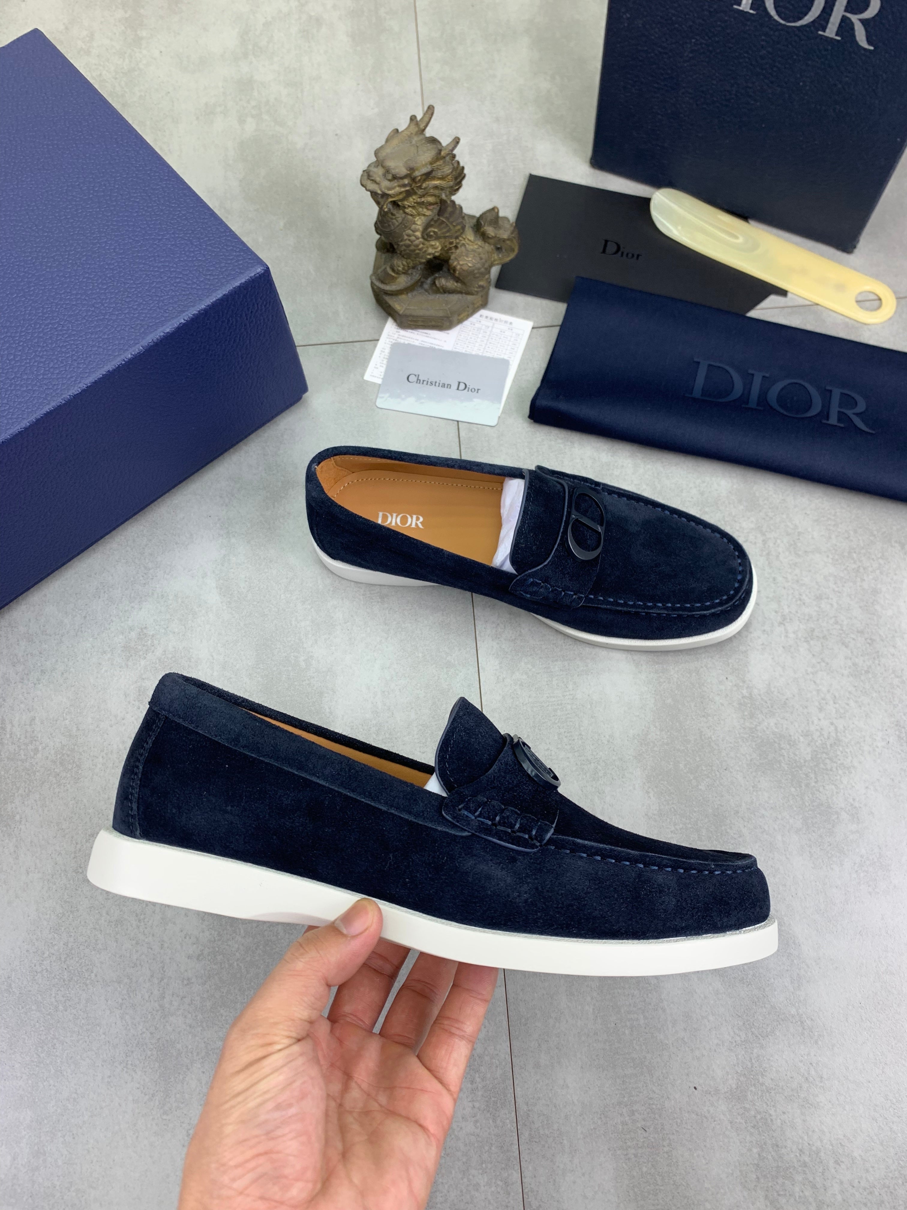 CD Loafer Navy Blue Suede 646588