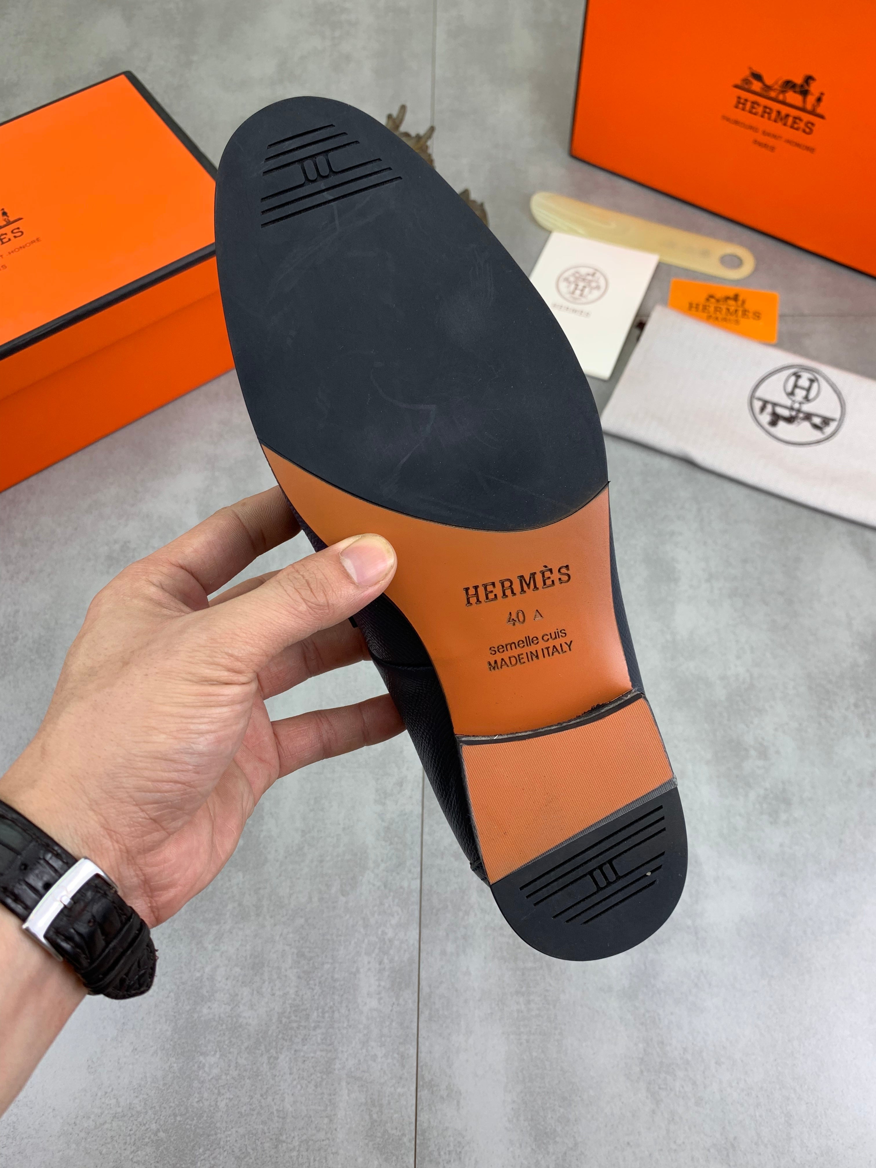 HM Men's Paris Loafer Navy Blue Cowhide 711035