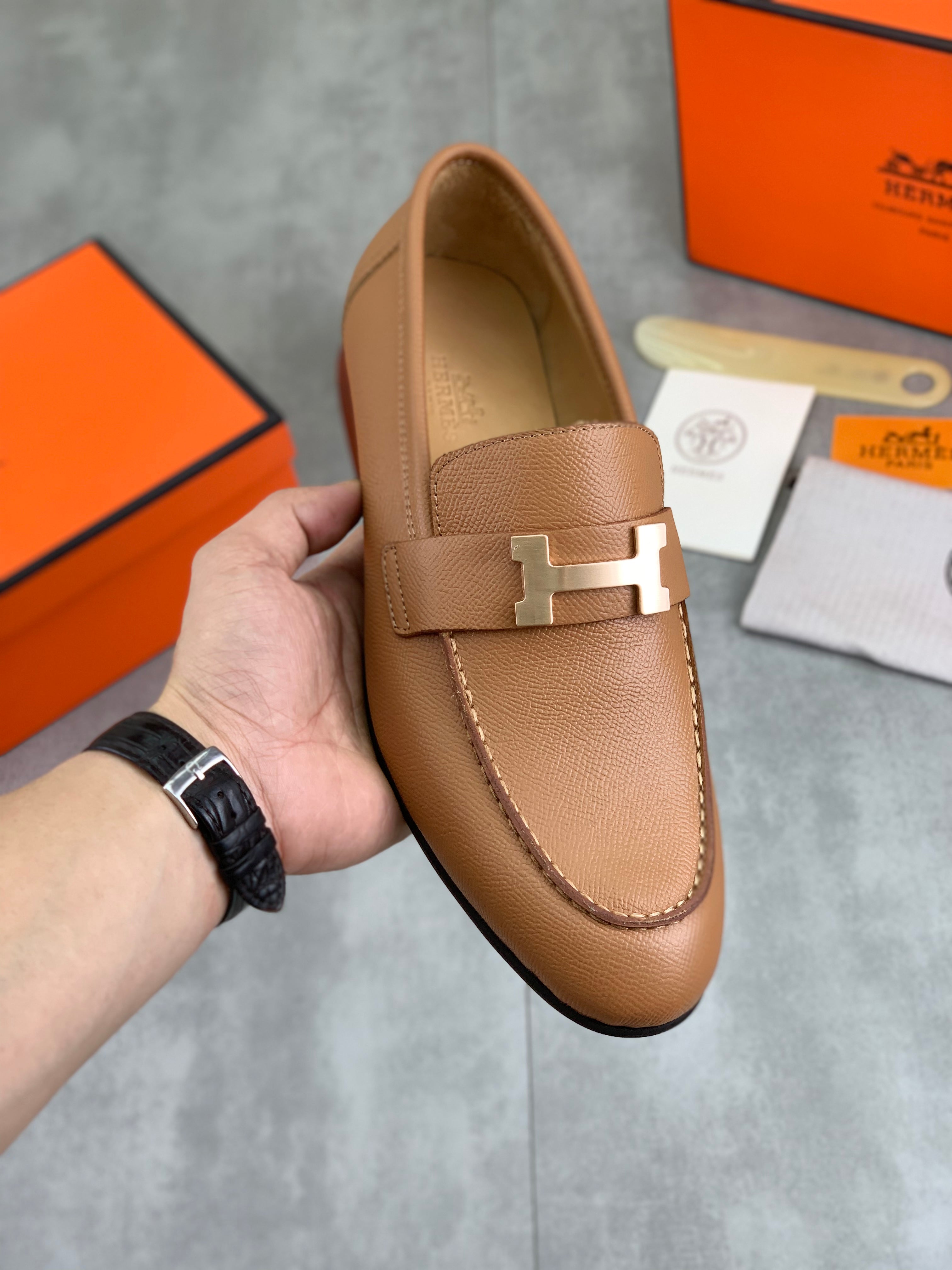HM Men's Paris Loafer Brown Cowhide 711036