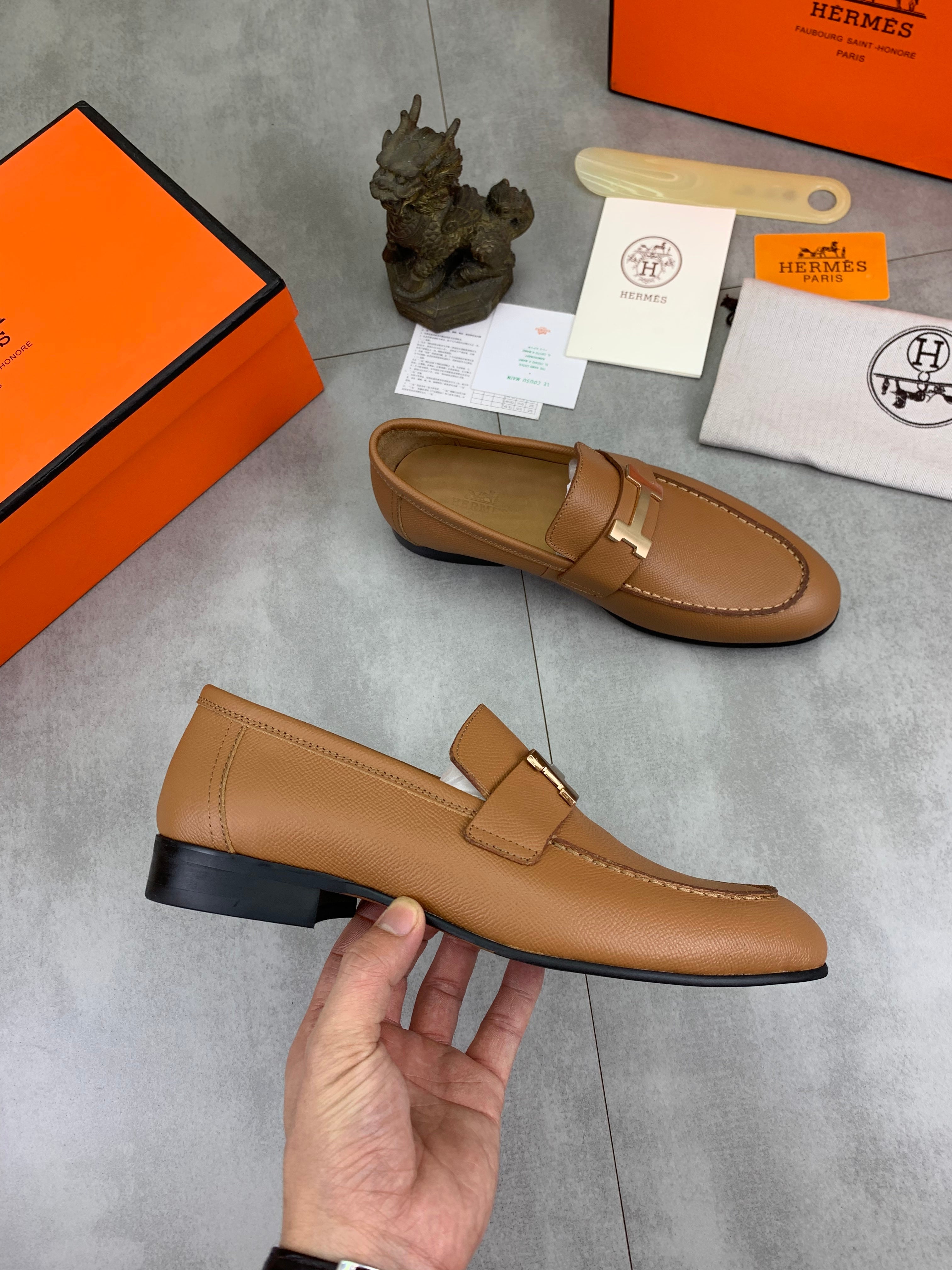 HM Men's Paris Loafer Brown Cowhide 711036