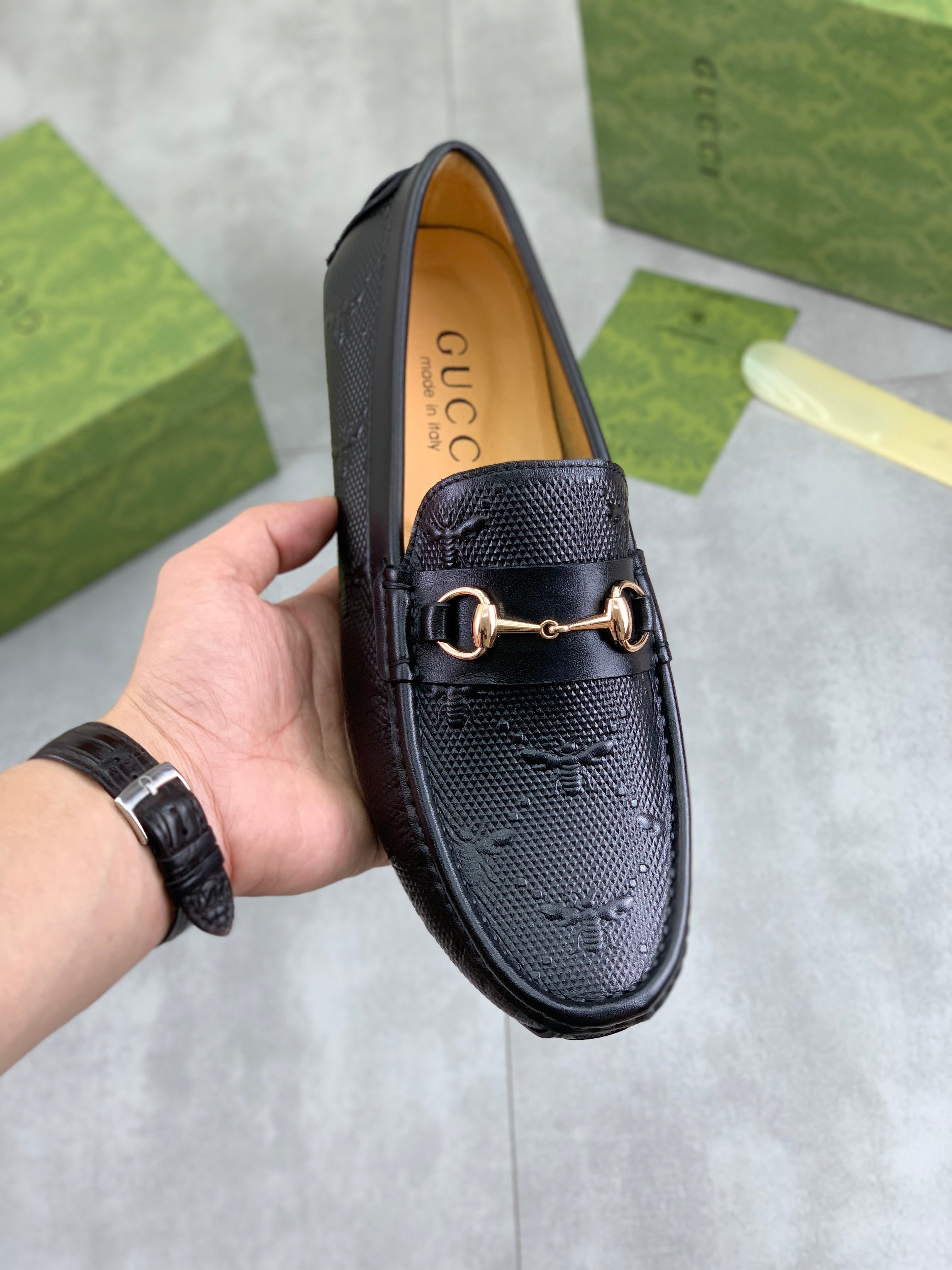 GG Men's Loafer Black Calfskin 737259