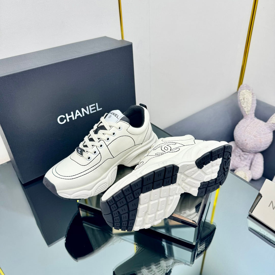 CC Sneaker White with Logo Cowhide 238621
