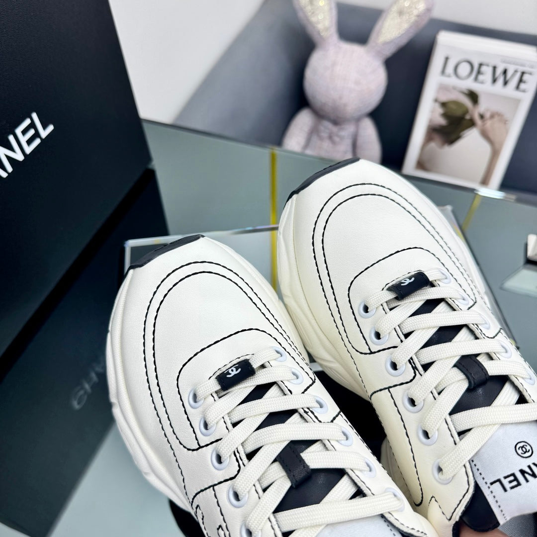 CC Sneaker White with Logo Cowhide 238621