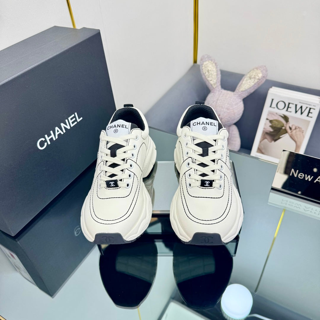 CC Sneaker White with Logo Cowhide 238621