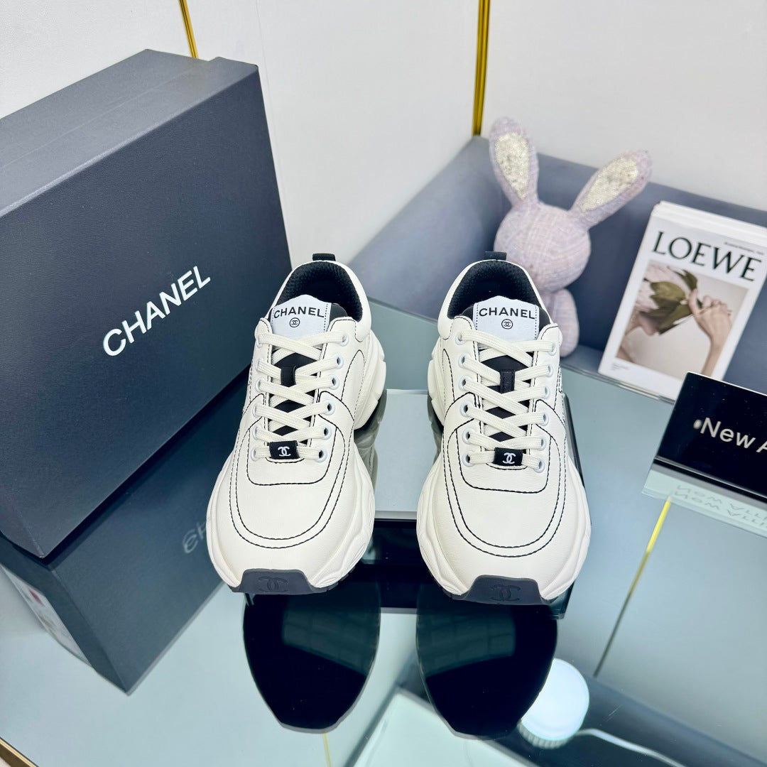 CC Sneaker White with Logo Cowhide 238621