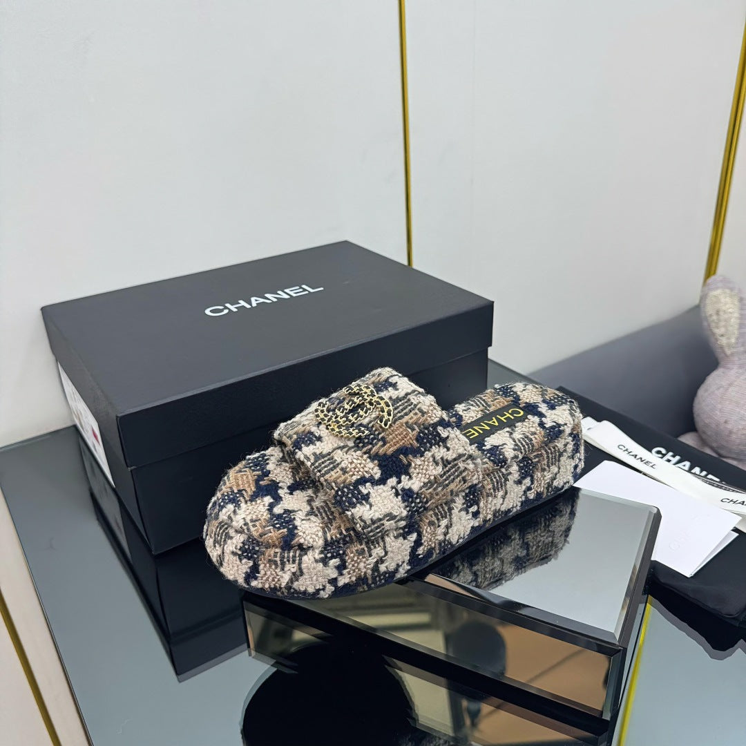 CC 25 Flatform Slide Multicolor Fabric 238493