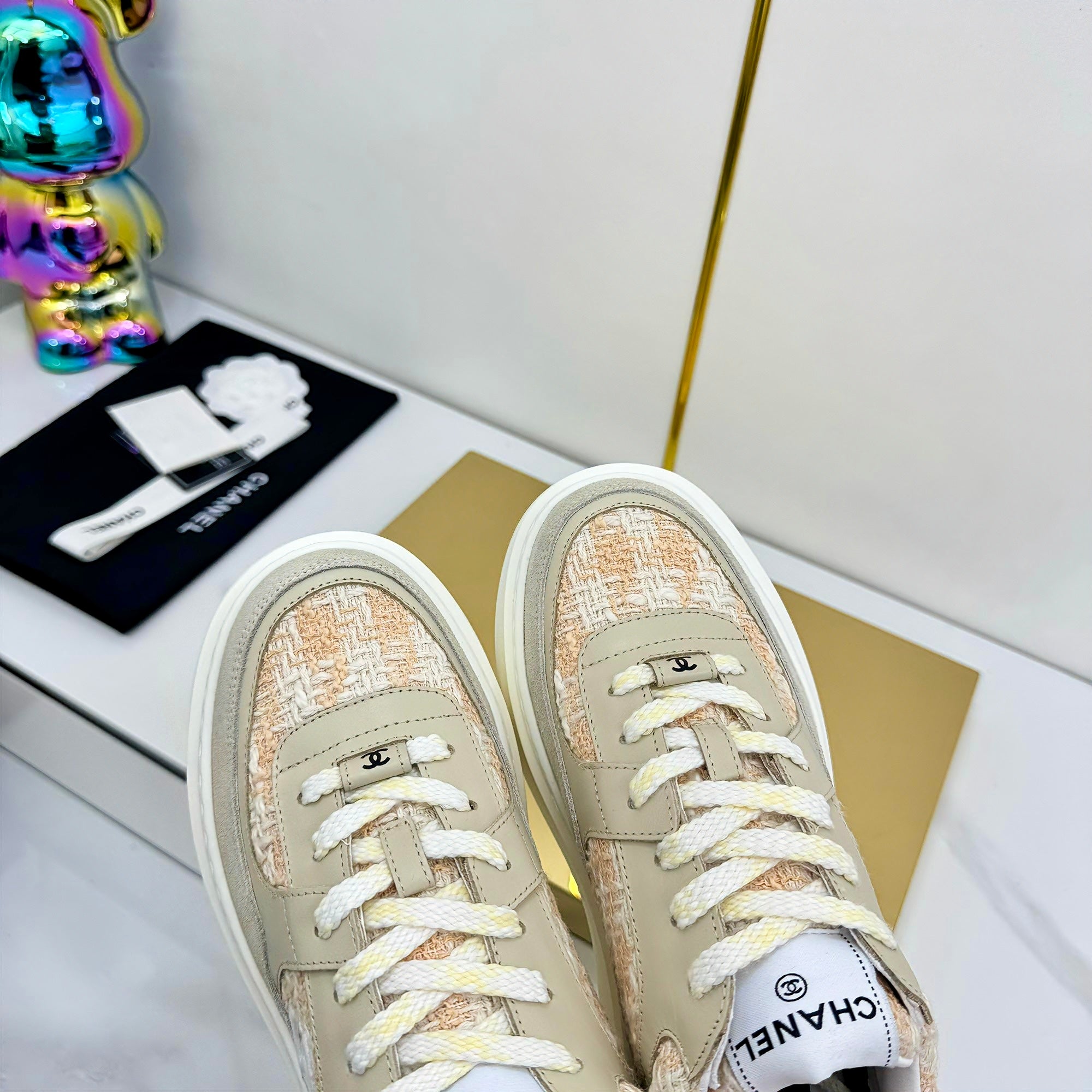 CC 25 Platform Sneaker Orange Nude Cowhide 312951